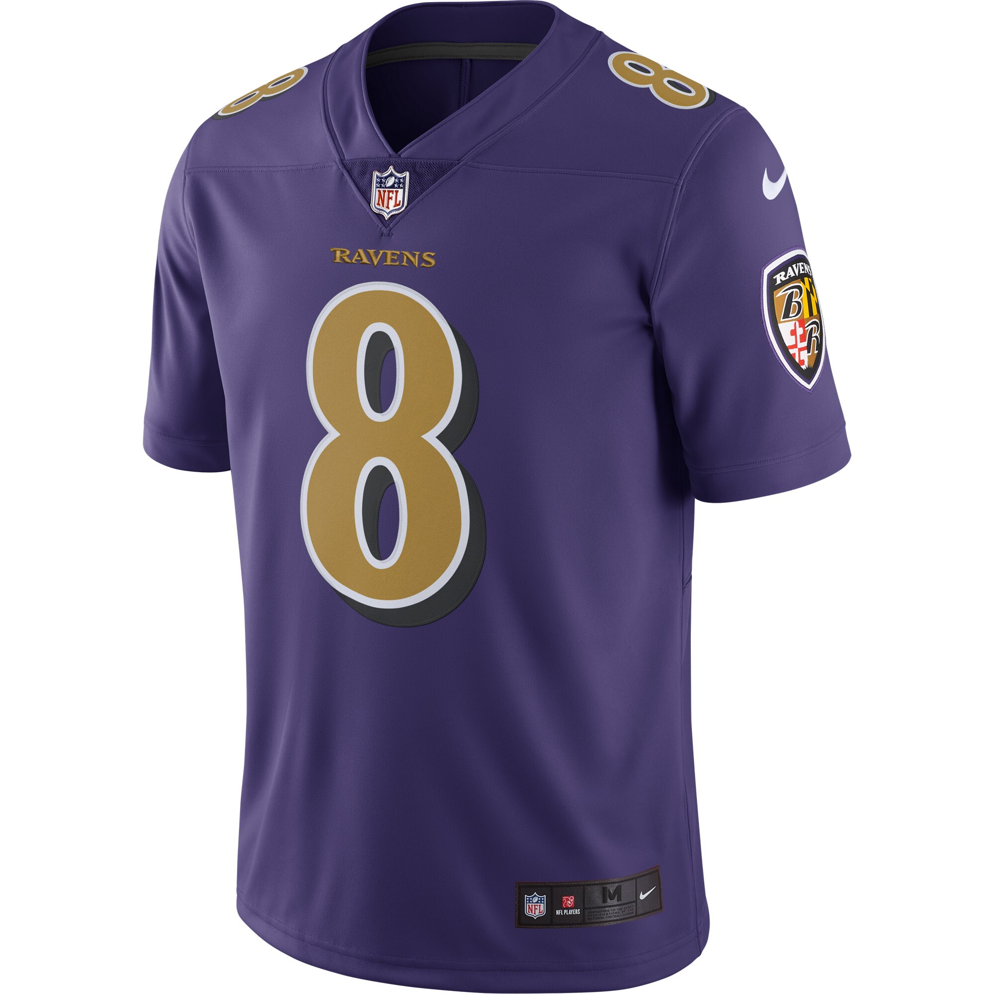 Lamar Jackson Baltimore Ravens  Color Rush Vapor Limited Jersey - Purple