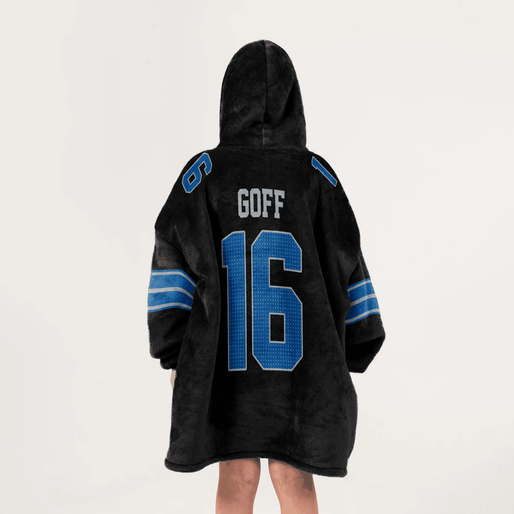 Kid All Grit J.G 16 Detroit Football Unisex Blanket Hoodie