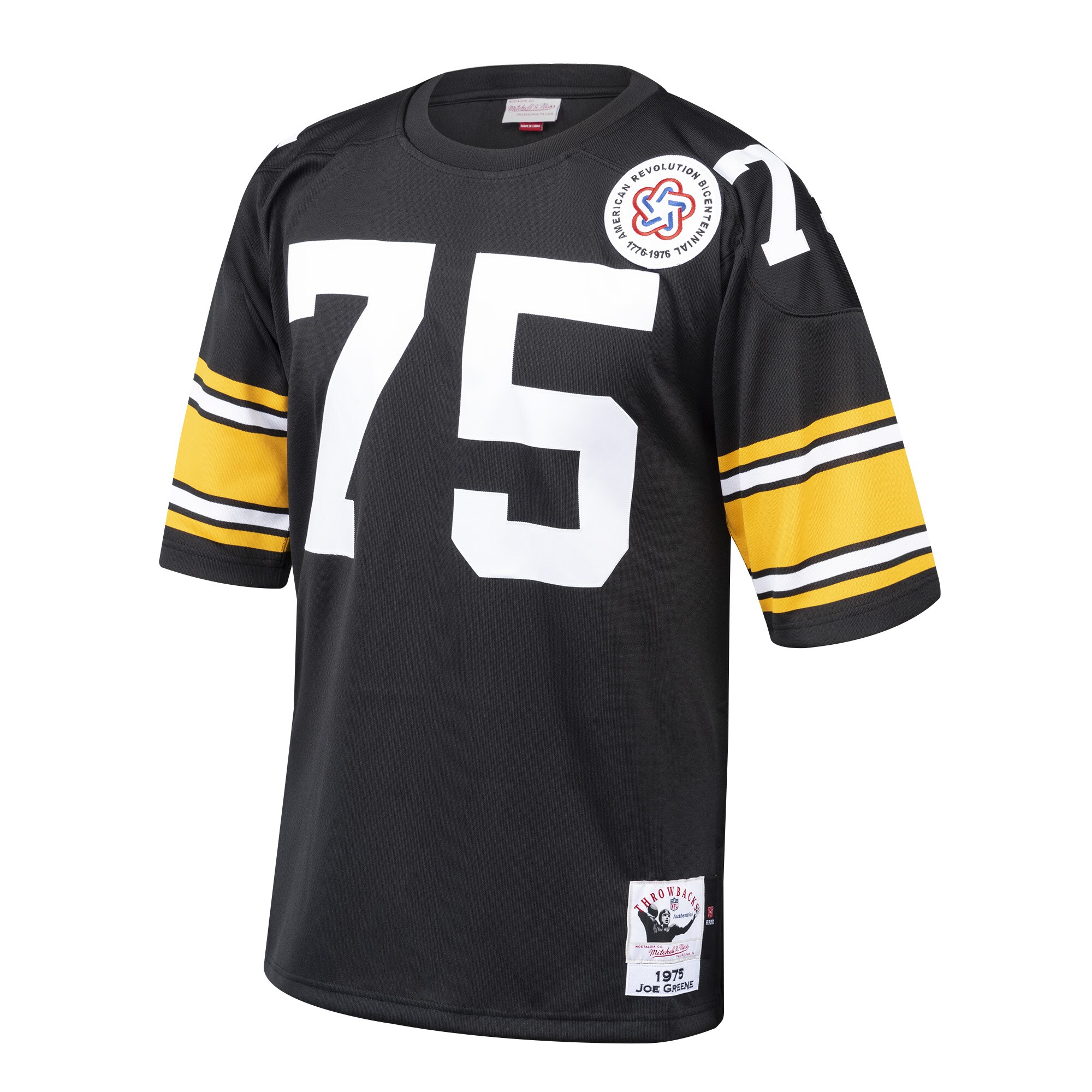 Joe Greene Pittsburgh Steelers  1975 Authentic Throwback Retired Player Jersey - Black