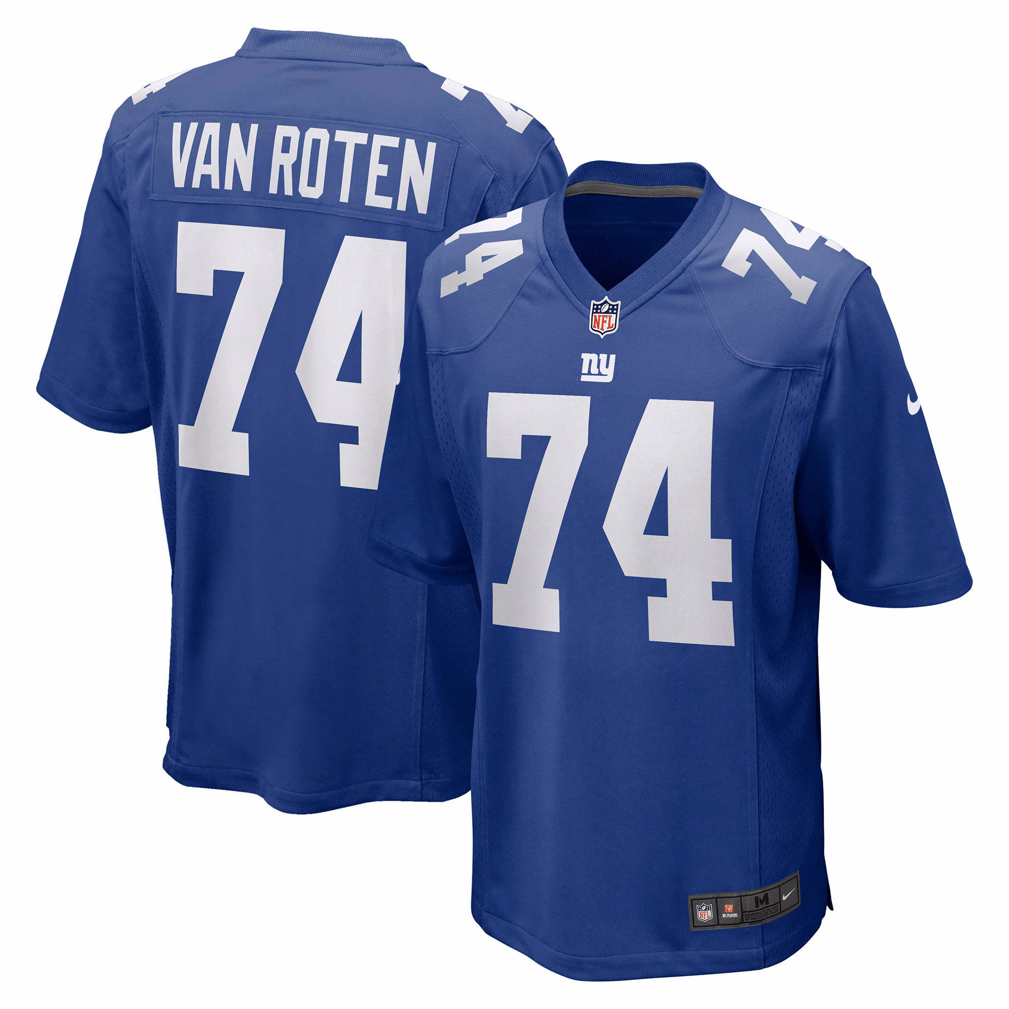 Greg Van Roten New York Giants Team Game Jersey -  Royal