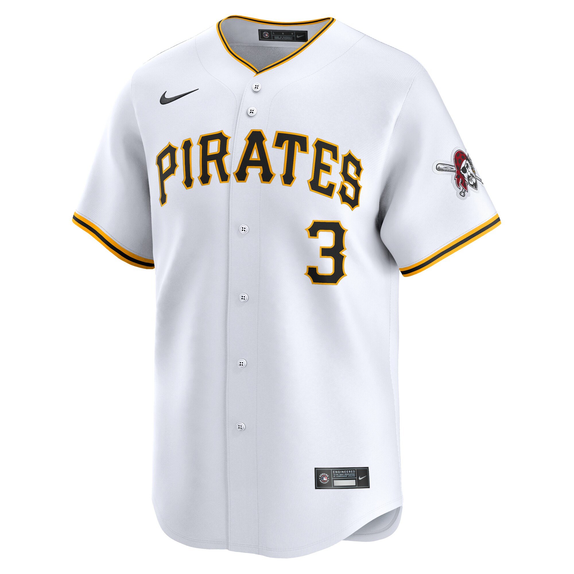 Men's Pittsburgh Pirates Ji-Hwan Bae  White Home Limited Player Jersey