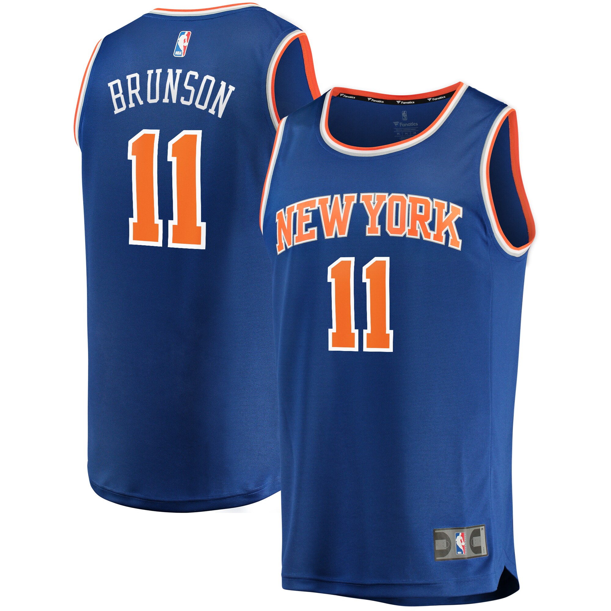 Jalen Brunson New York Knicks  Fast Break Replica Jersey - Icon Edition - Blue