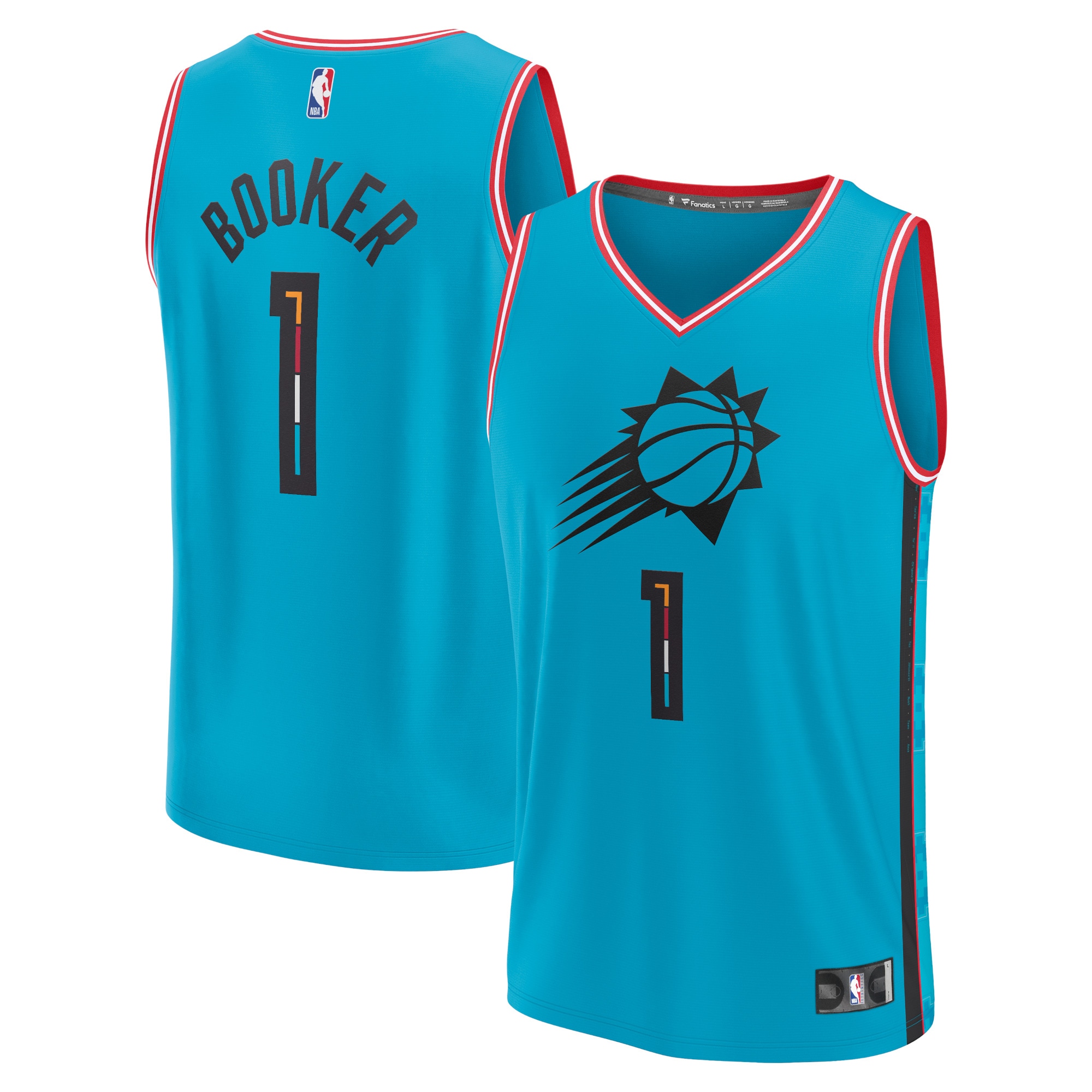 Devin Booker Phoenix Suns  Youth 2022/23 Fastbreak Jersey - City Edition - Turquoise