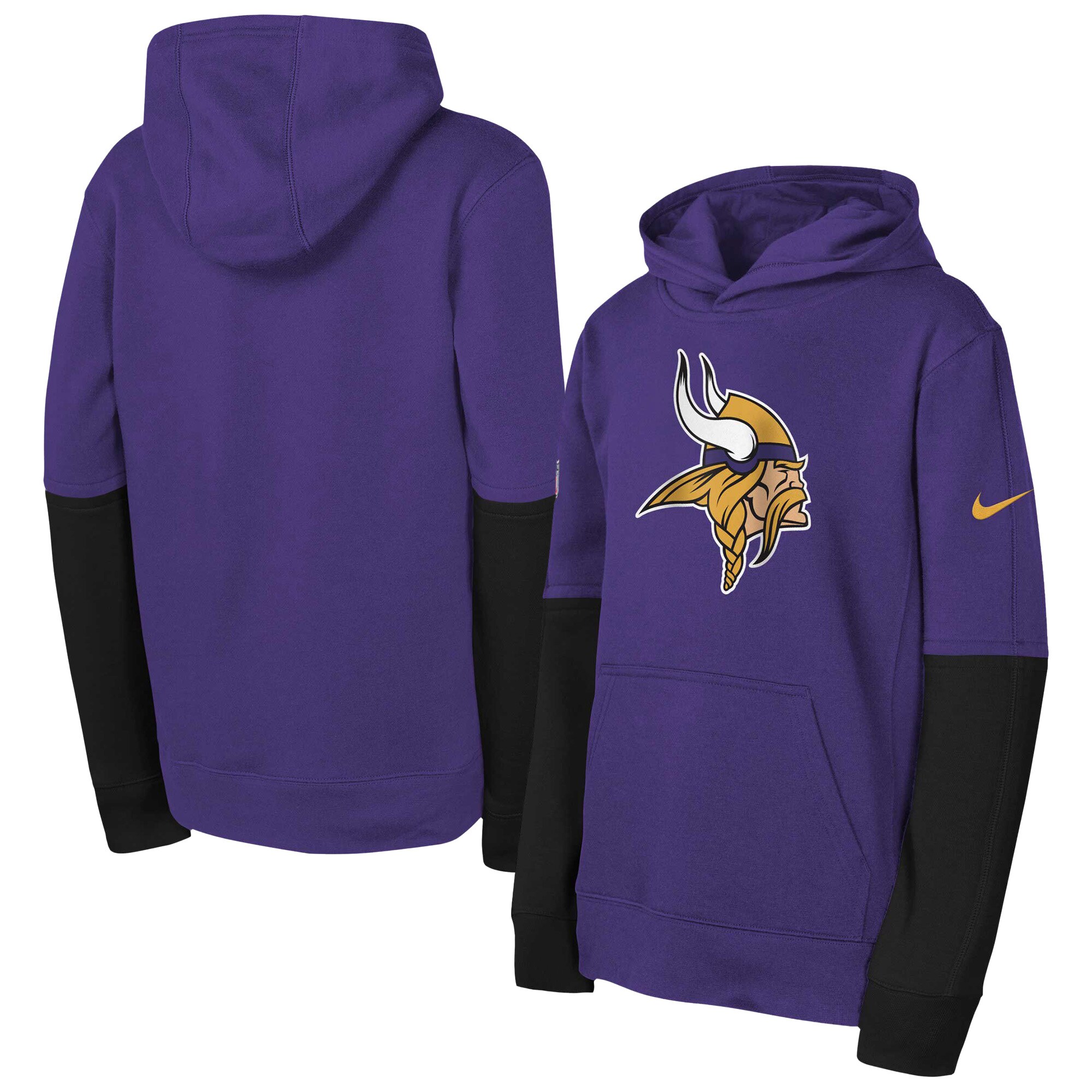 Minnesota Vikings Youth  Team Issue Club Pullover Hoodie - Purple