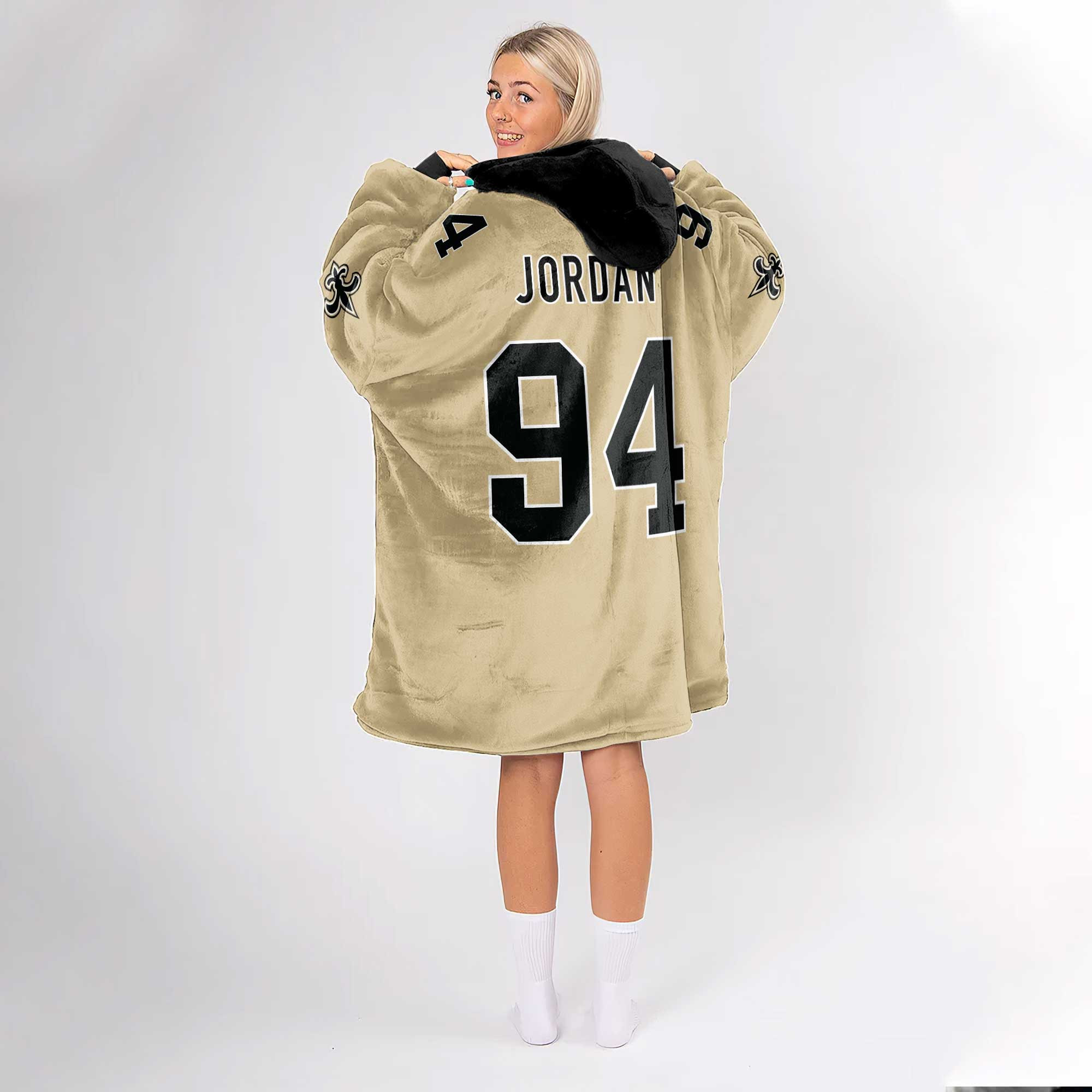 Adult C.J 94 New Orleans Football Unisex Blanket Hoodie