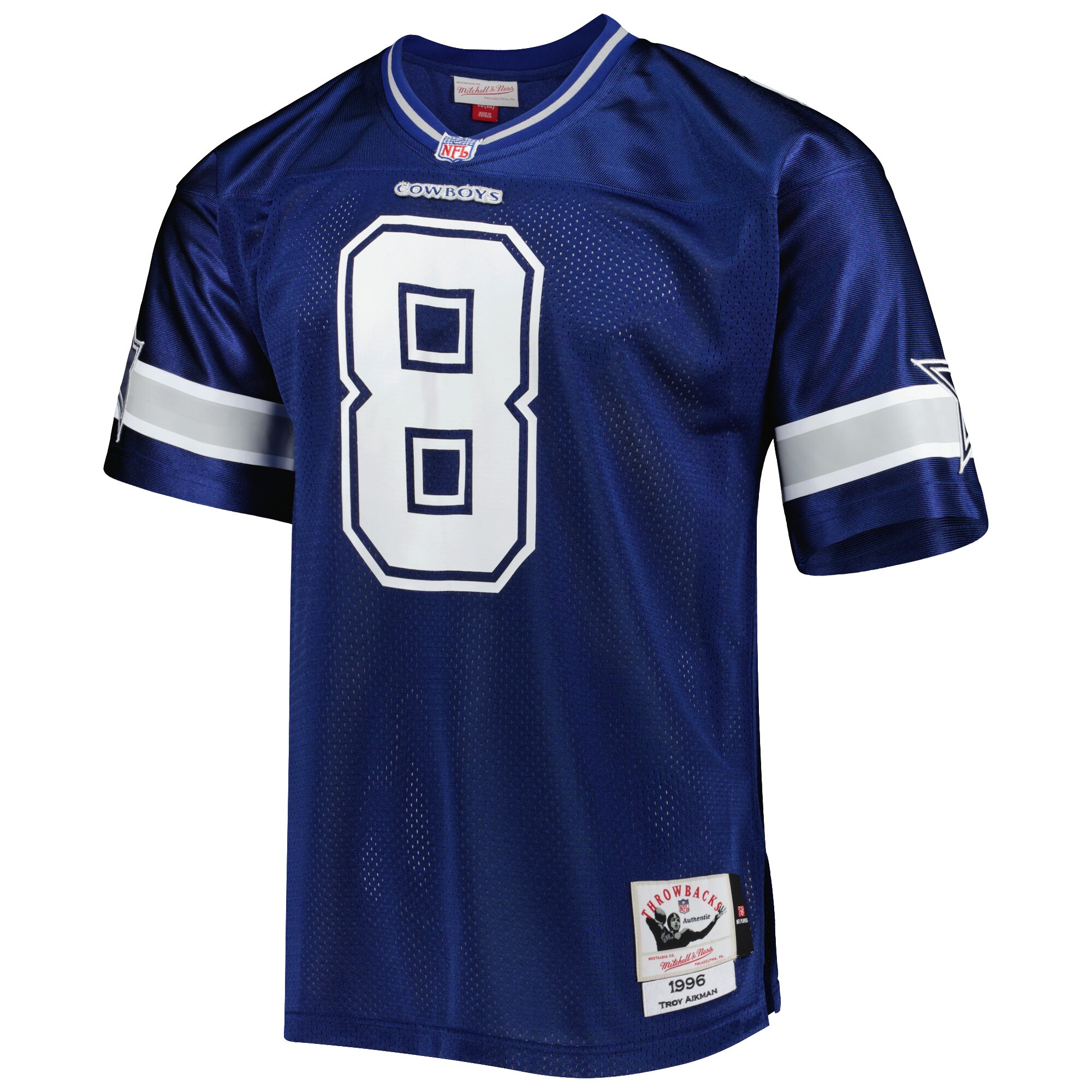 Troy Aikman Dallas Cowboys  1996 Authentic Retired Player Jersey - Navy