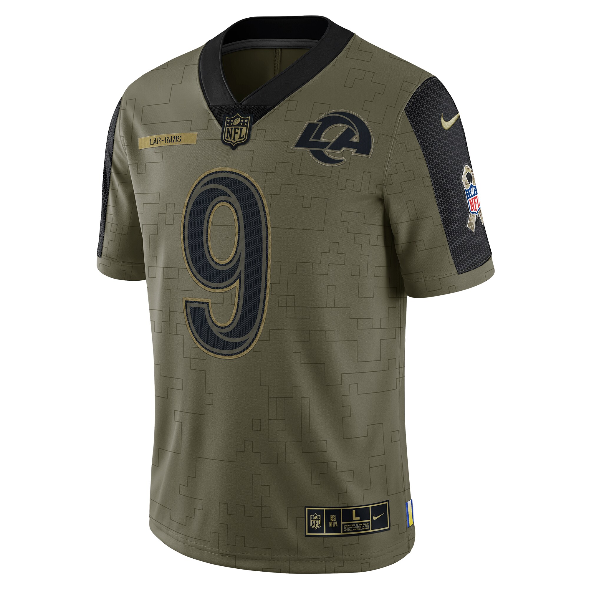 Matthew Stafford Los Angeles Rams  2021 Salute To Service Limited Player Jersey - Olive