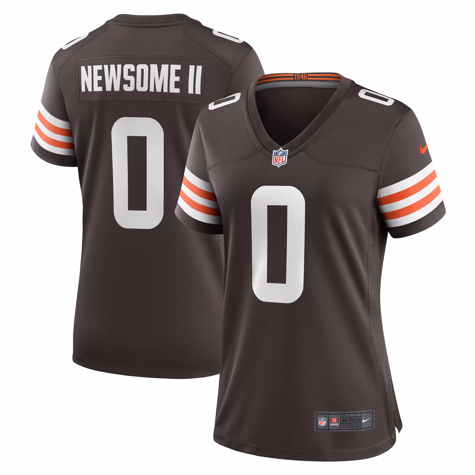 Greg Newsome II Cleveland Browns Women's Team Game Jersey - Brown