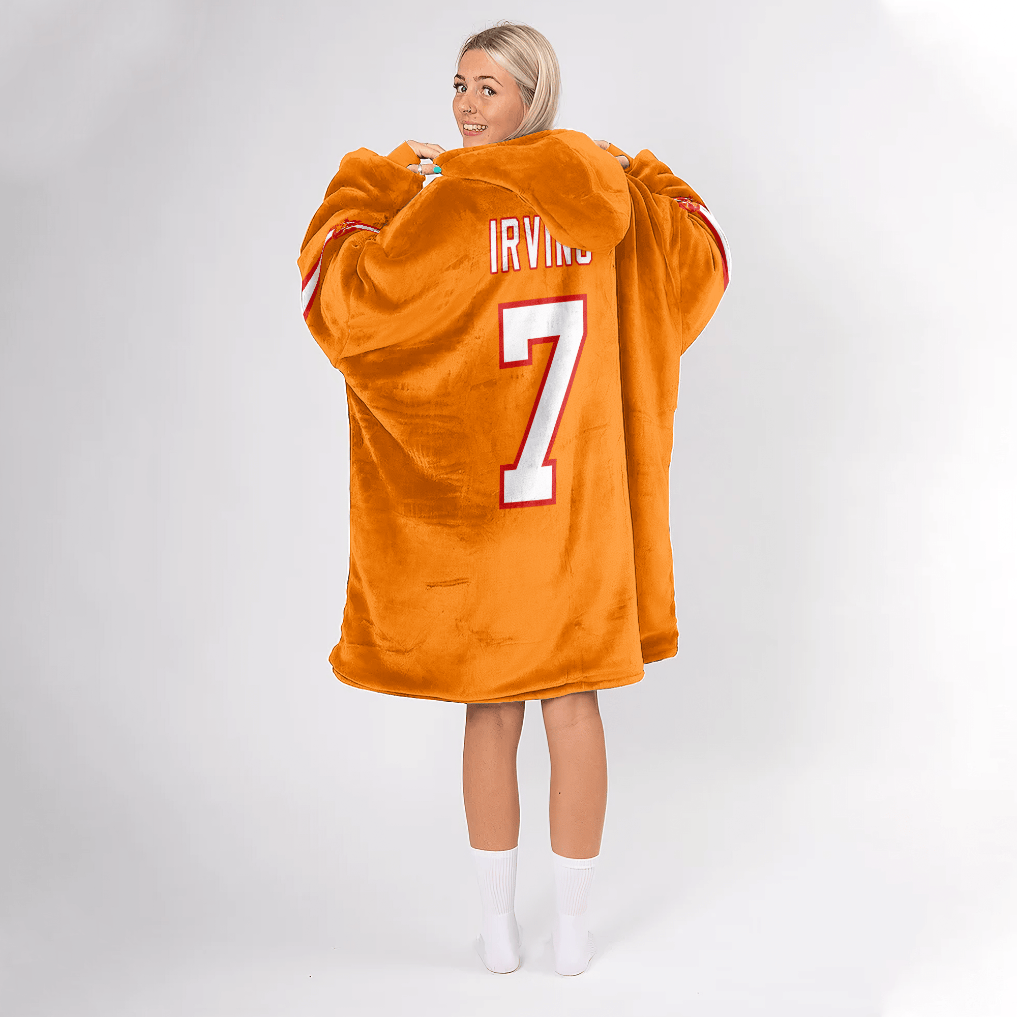 Adult B.I 7 Tampa Bay Football 50th Season Game Unisex Blanket Hoodie