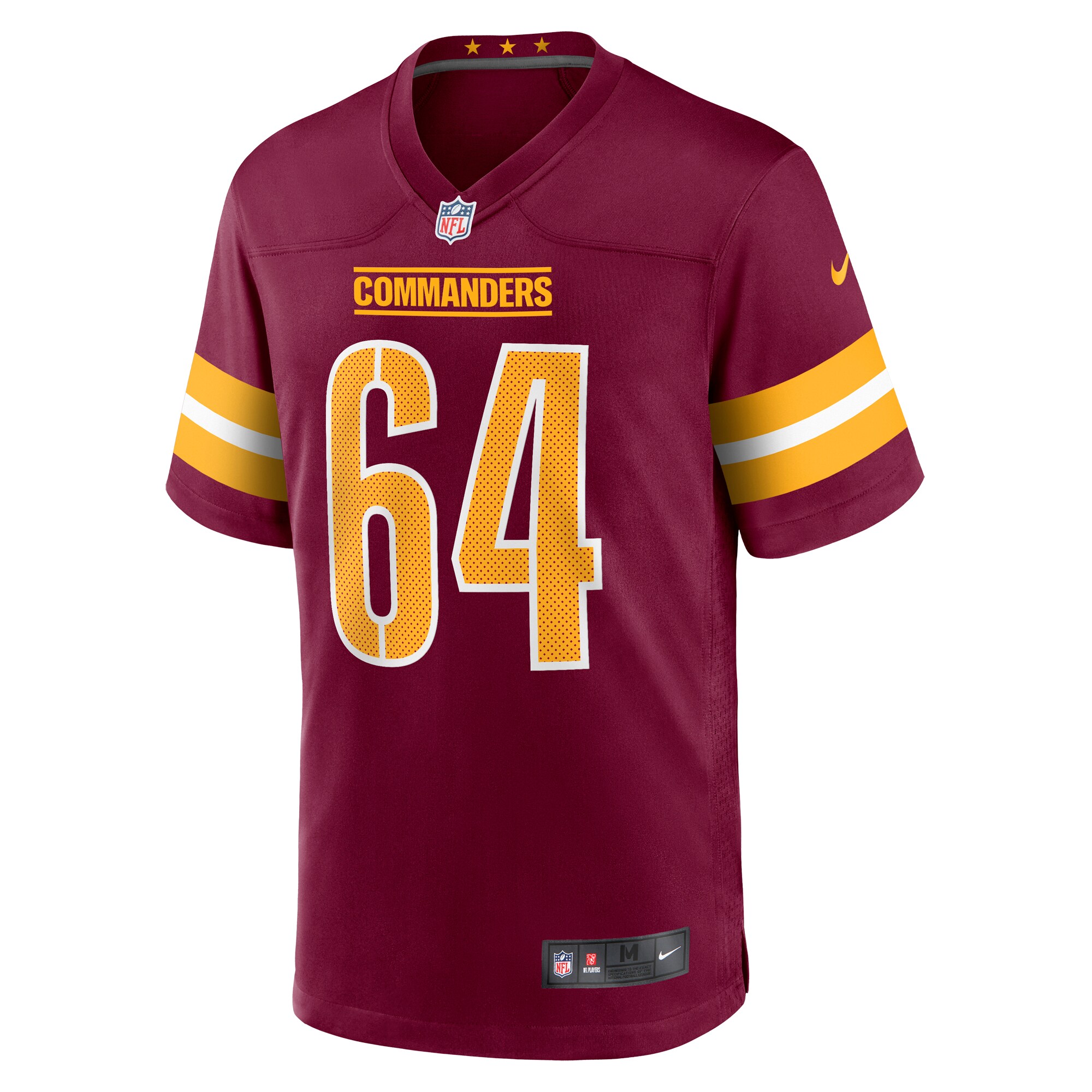 Mason Brooks Washington Commanders  Team Game Jersey - Burgundy