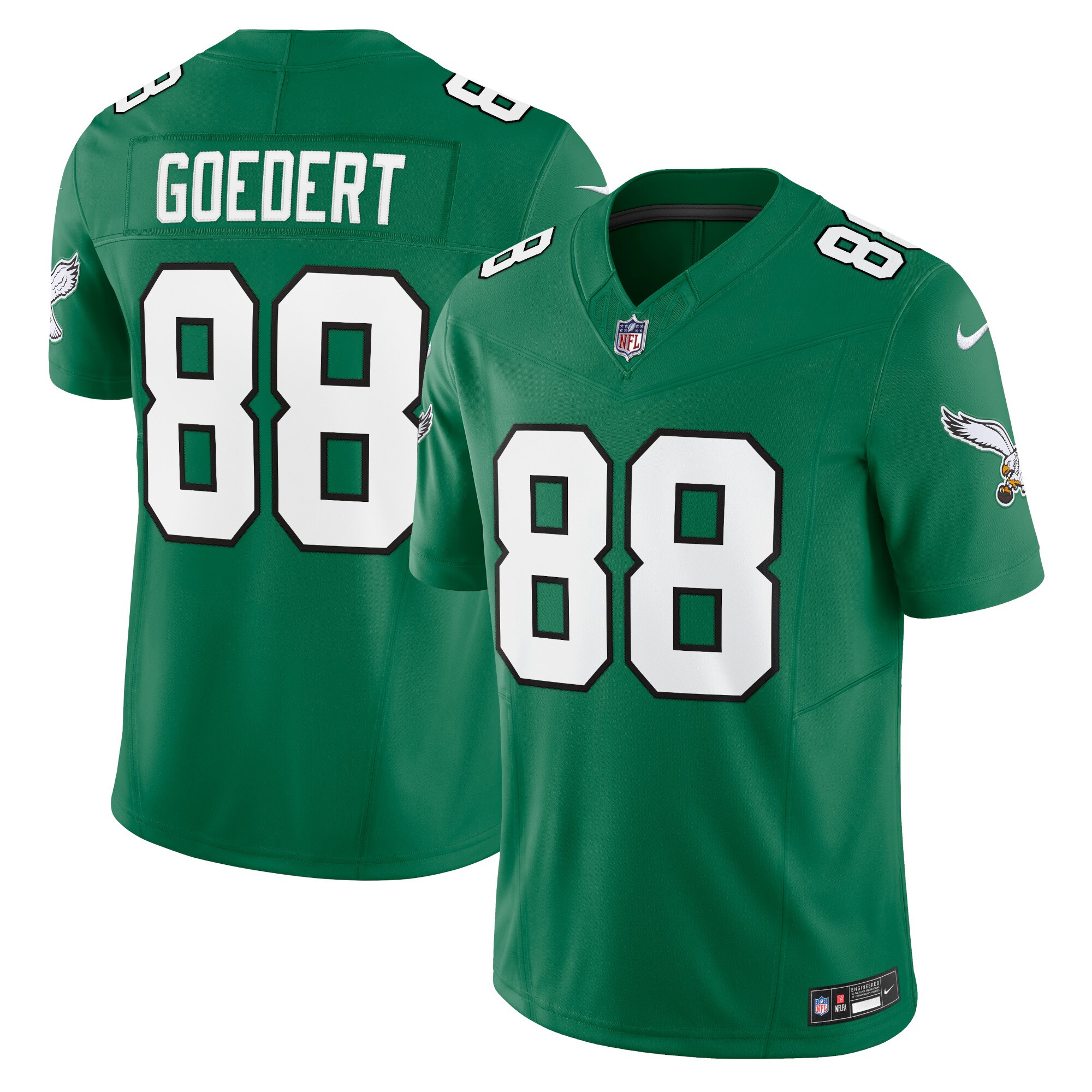 Dallas Goedert Philadelphia Eagles  Alternate Vapor F.U.S.E. Limited Jersey - Kelly Green