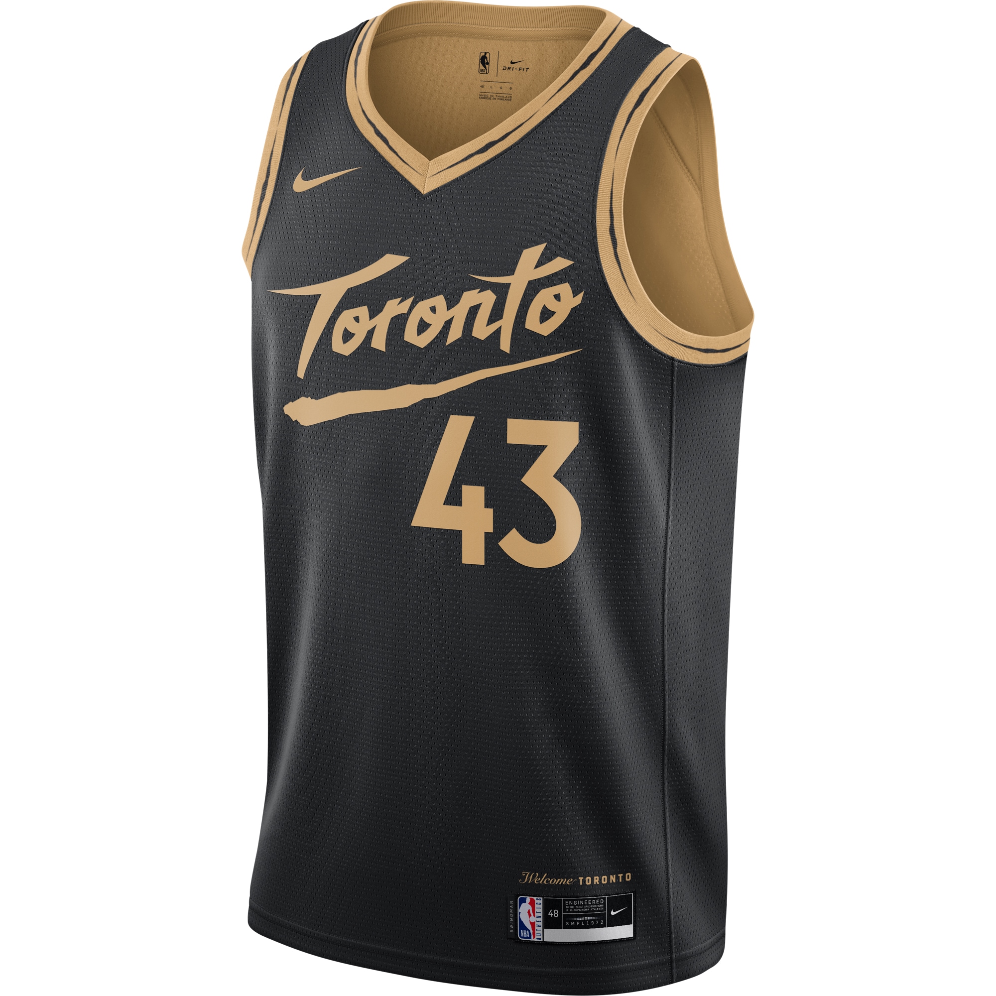 Pascal Siakam Toronto Raptors 2020/21 Swingman Jersey Black - City Edition