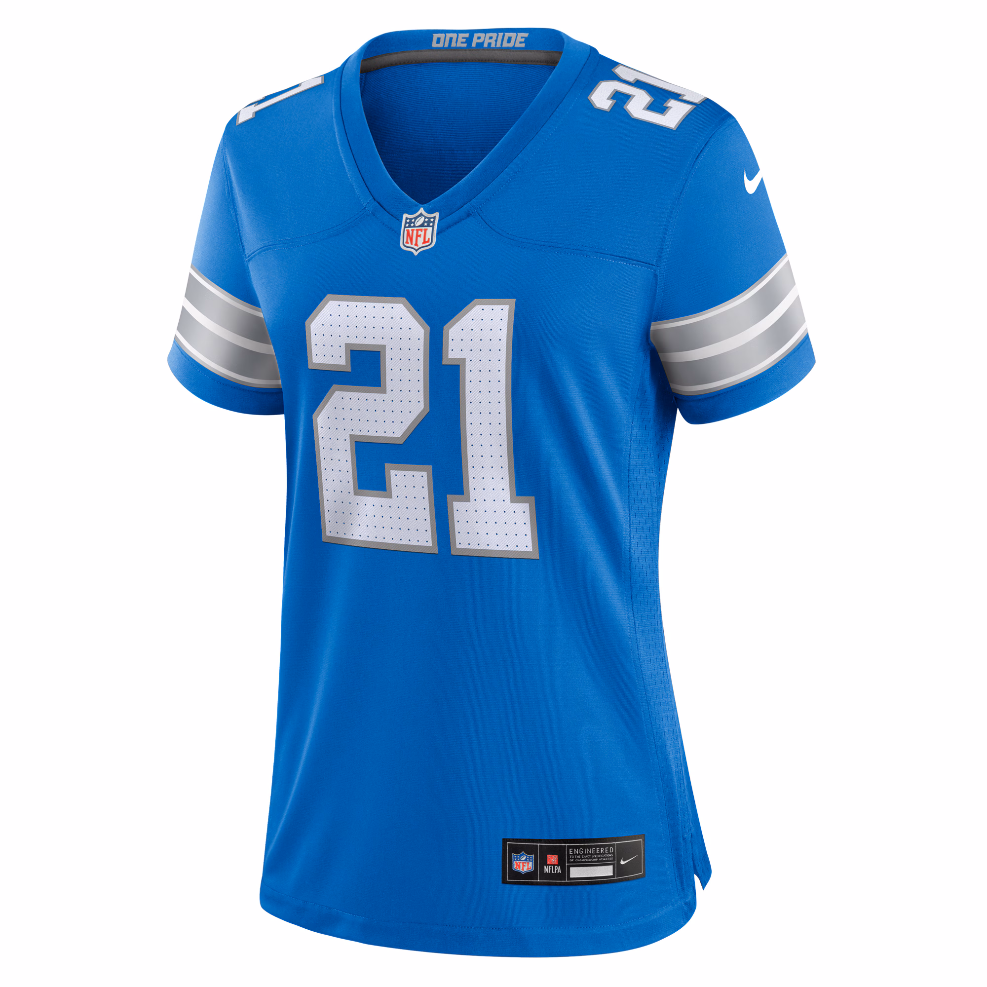 Amik Robertson Detroit Lions Women's Team Game Jersey -  Blue