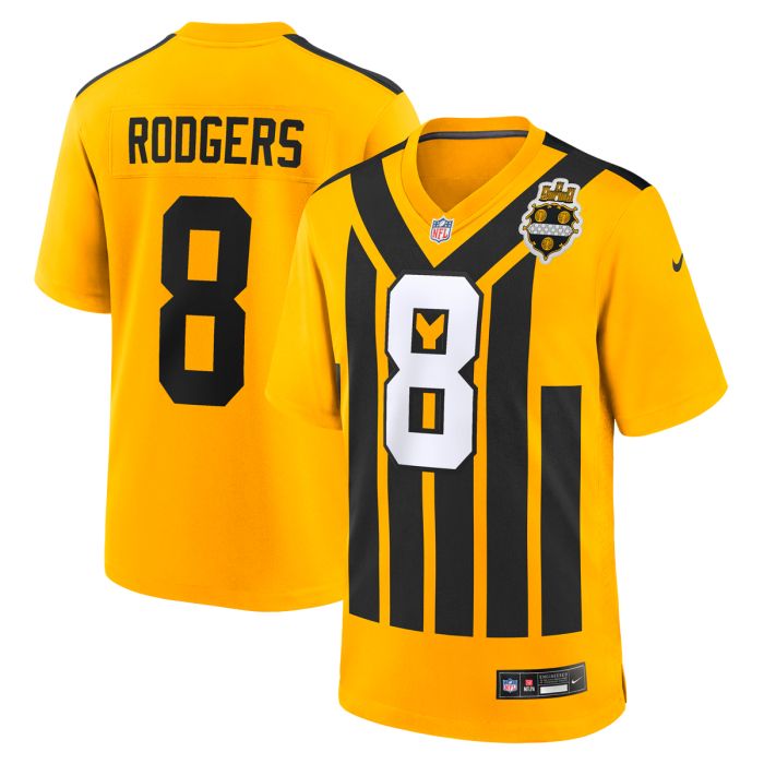 Aaron Rodgers #8 Men's Replica '33 Throwback Jersey