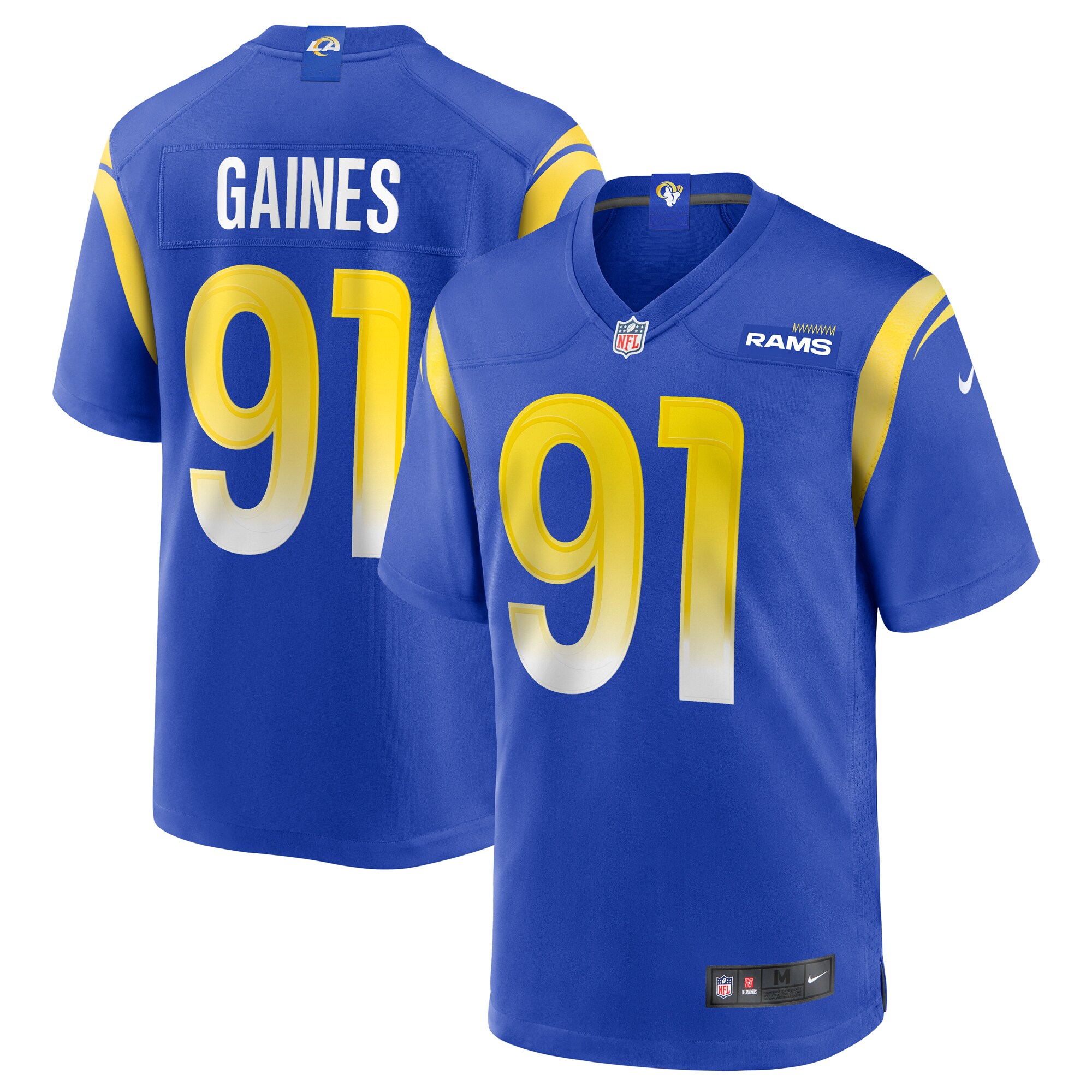 Greg Gaines Los Angeles Rams  Game Jersey - Royal