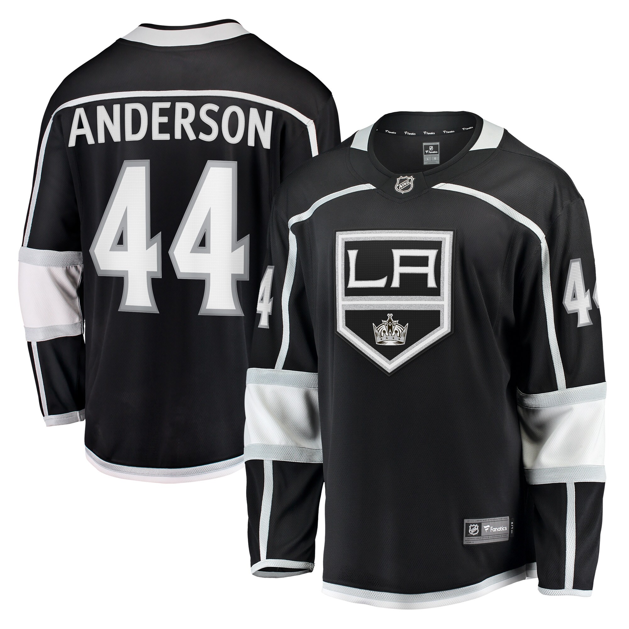 Mikey Anderson Los Angeles Kings Home Breakaway Player Jersey - Black