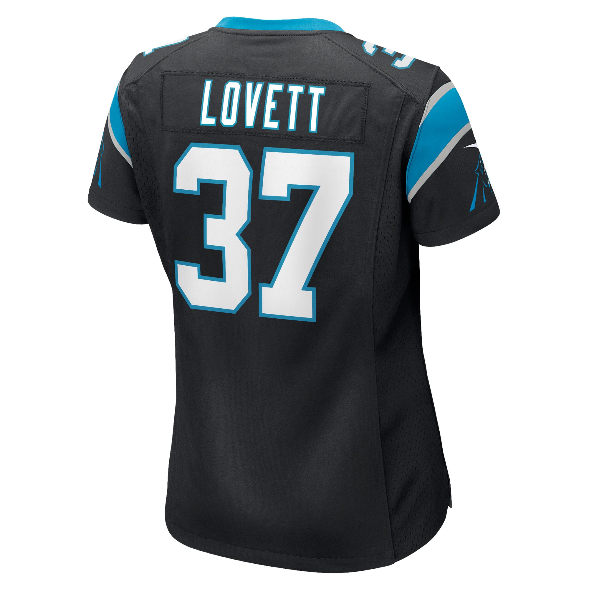 John Lovett Carolina Panthers  Women's Game Player Jersey - Black