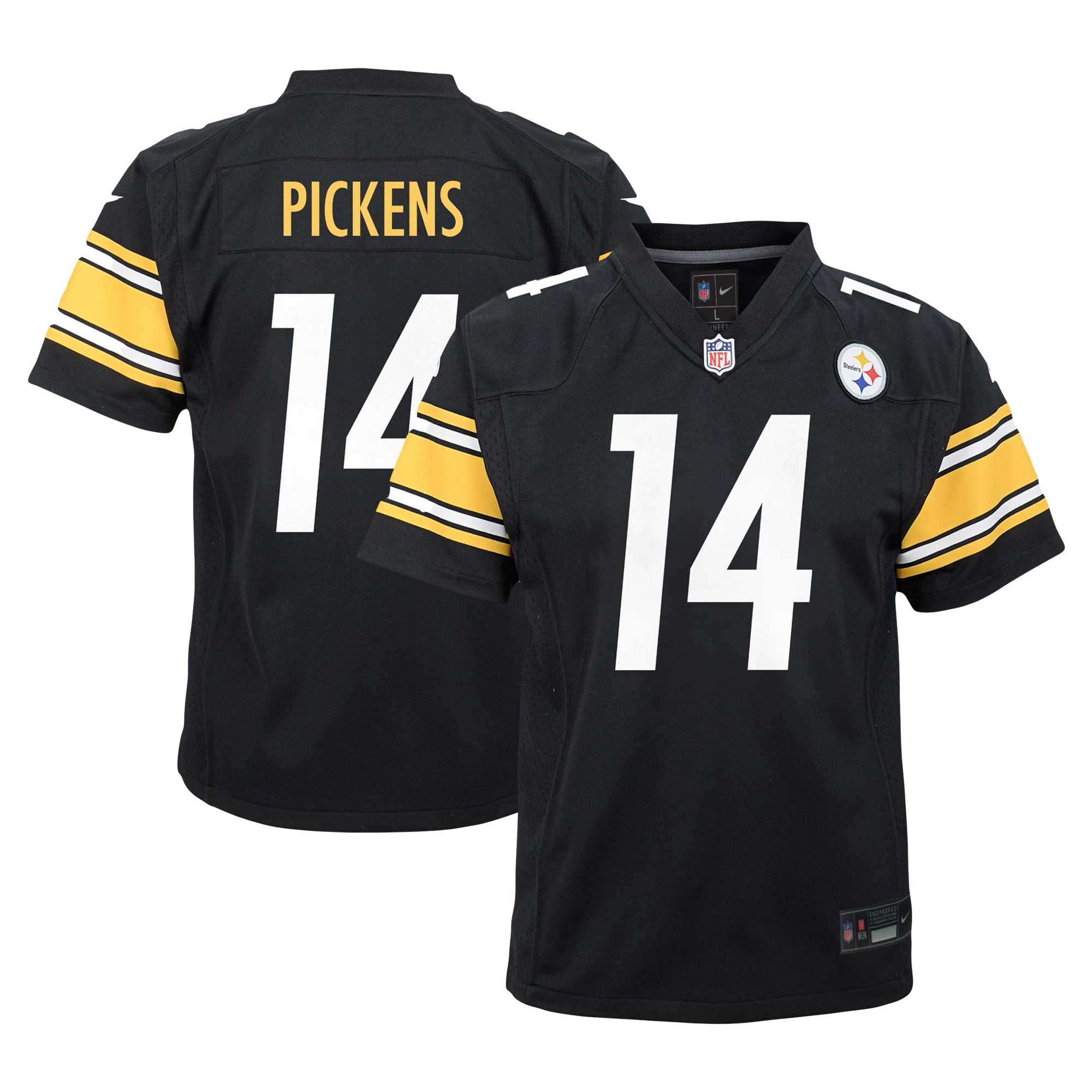 George Pickens Pittsburgh Steelers  Youth Game Jersey - Black