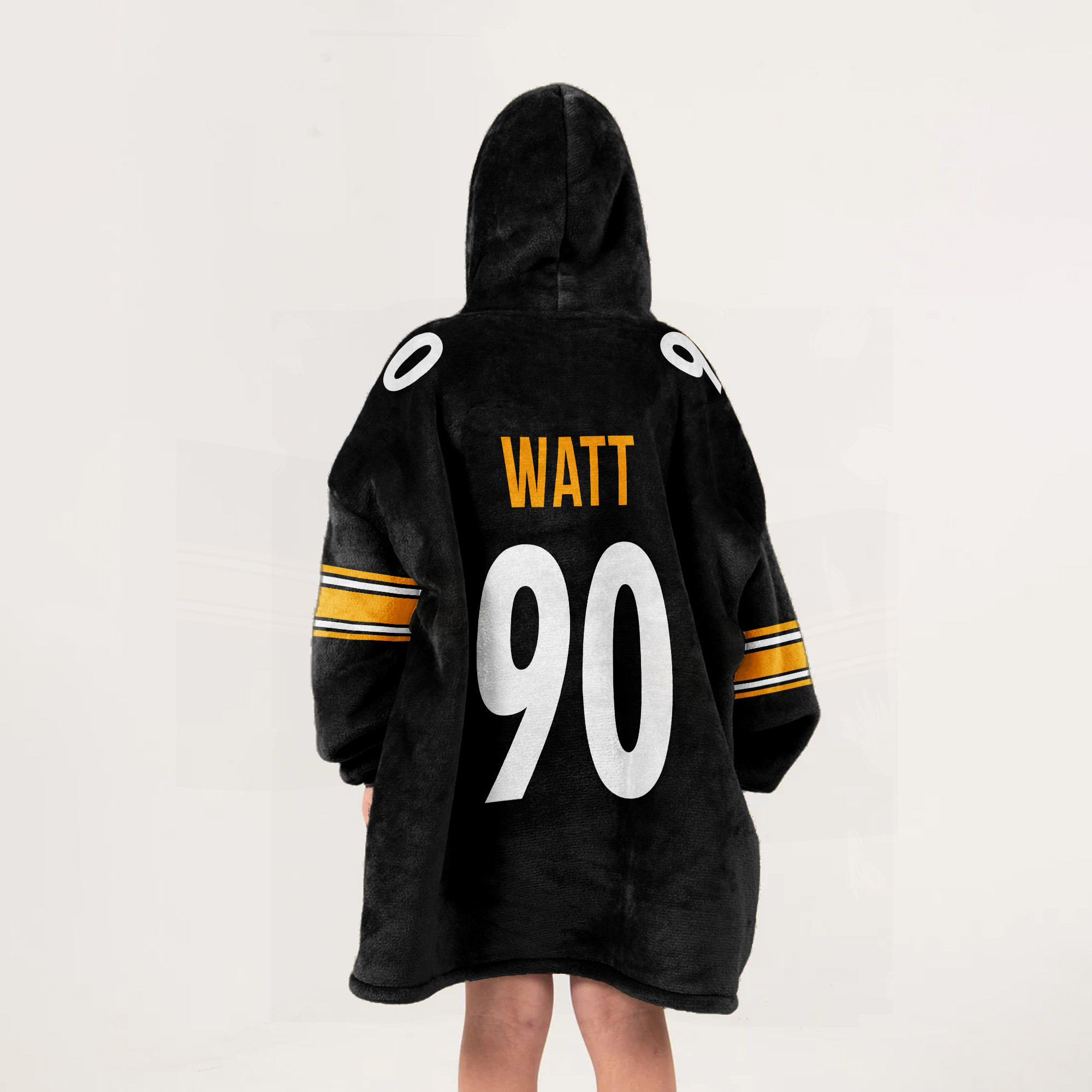 Adult T.J.W 90 Pittsburgh Football Unisex Blanket Hoodie
