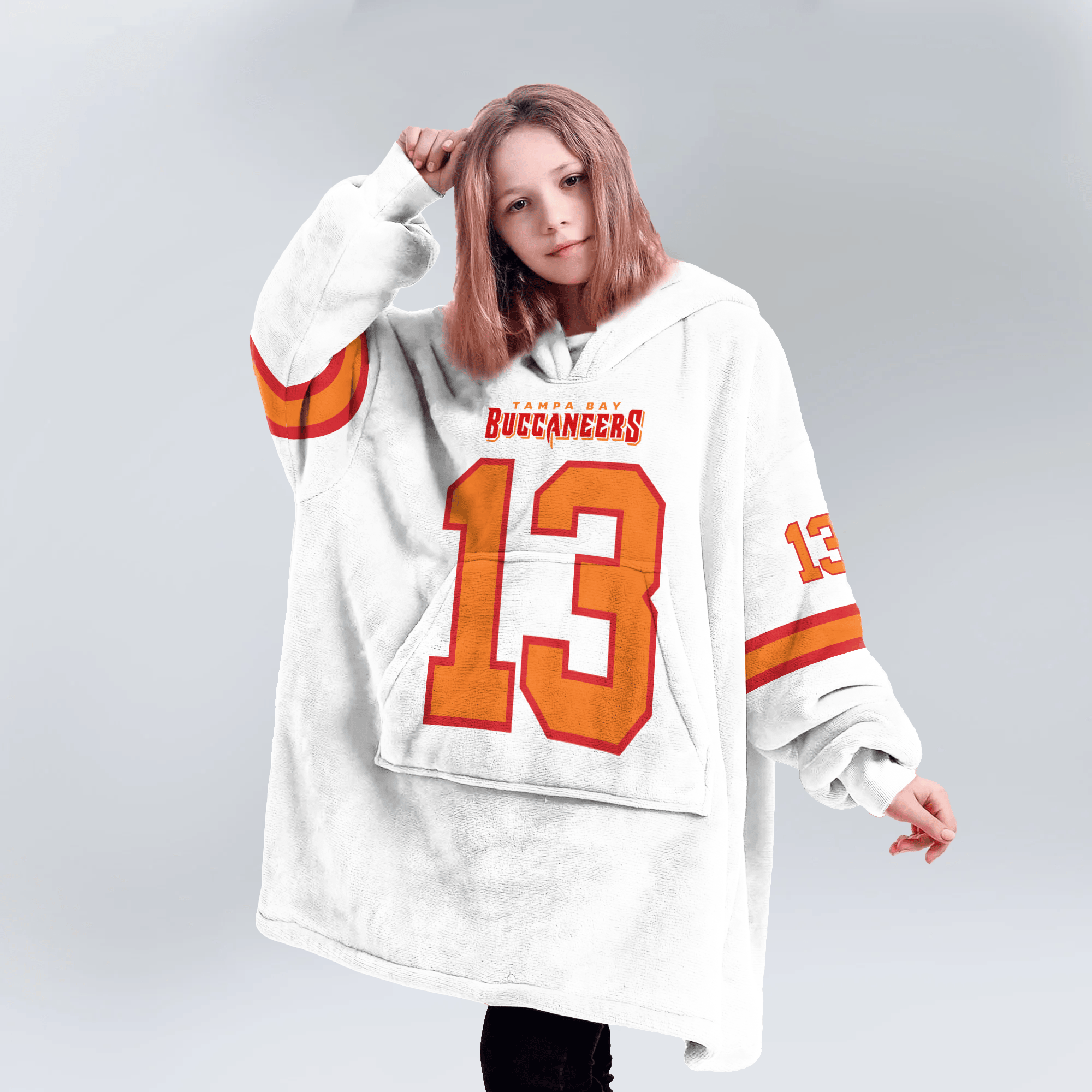 Kid M.E 13 Tampa Bay Football Unisex Blanket Hoodie
