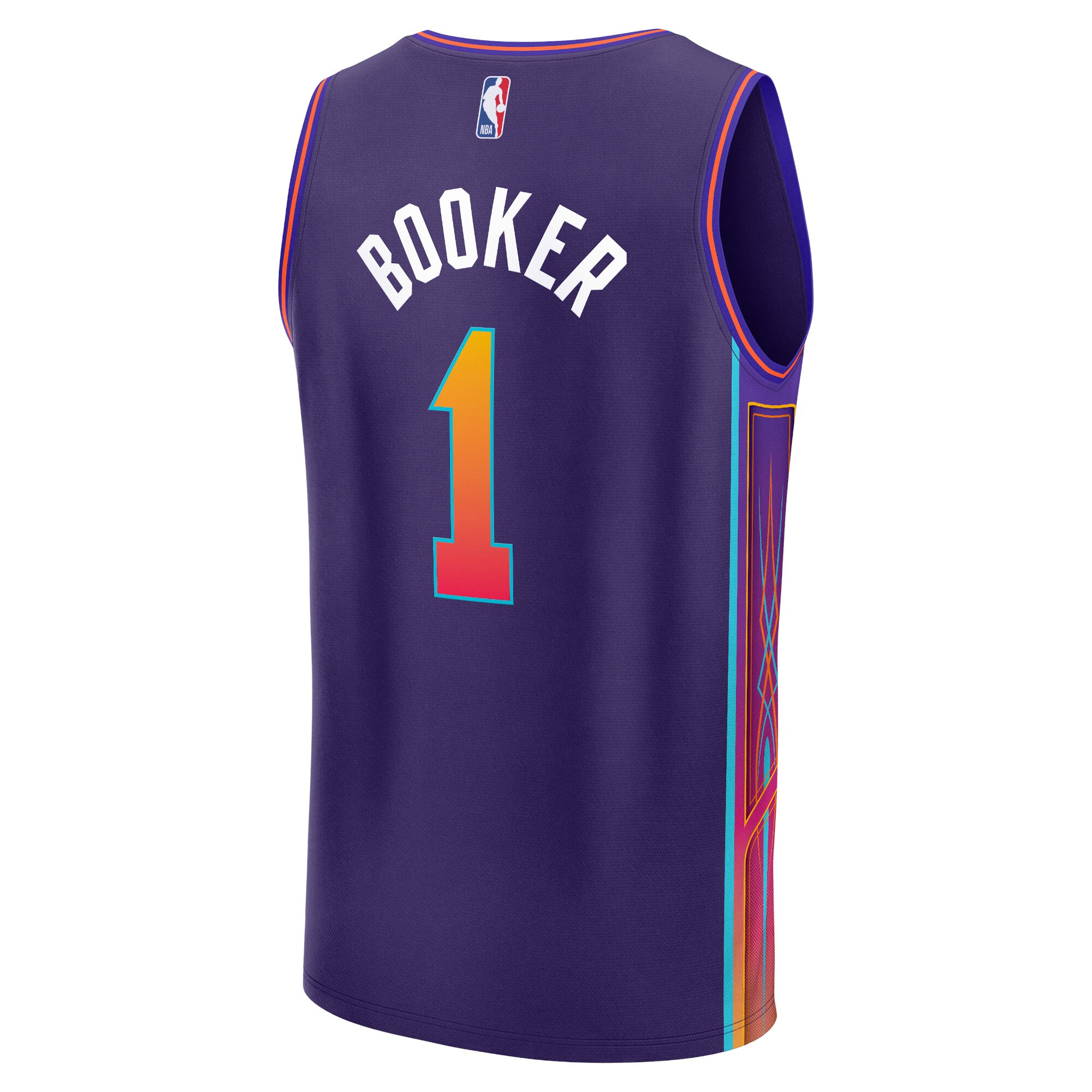 Youth Phoenix Suns Devin Booker  Purple 2023/24 Fast Break Jersey - City Edition