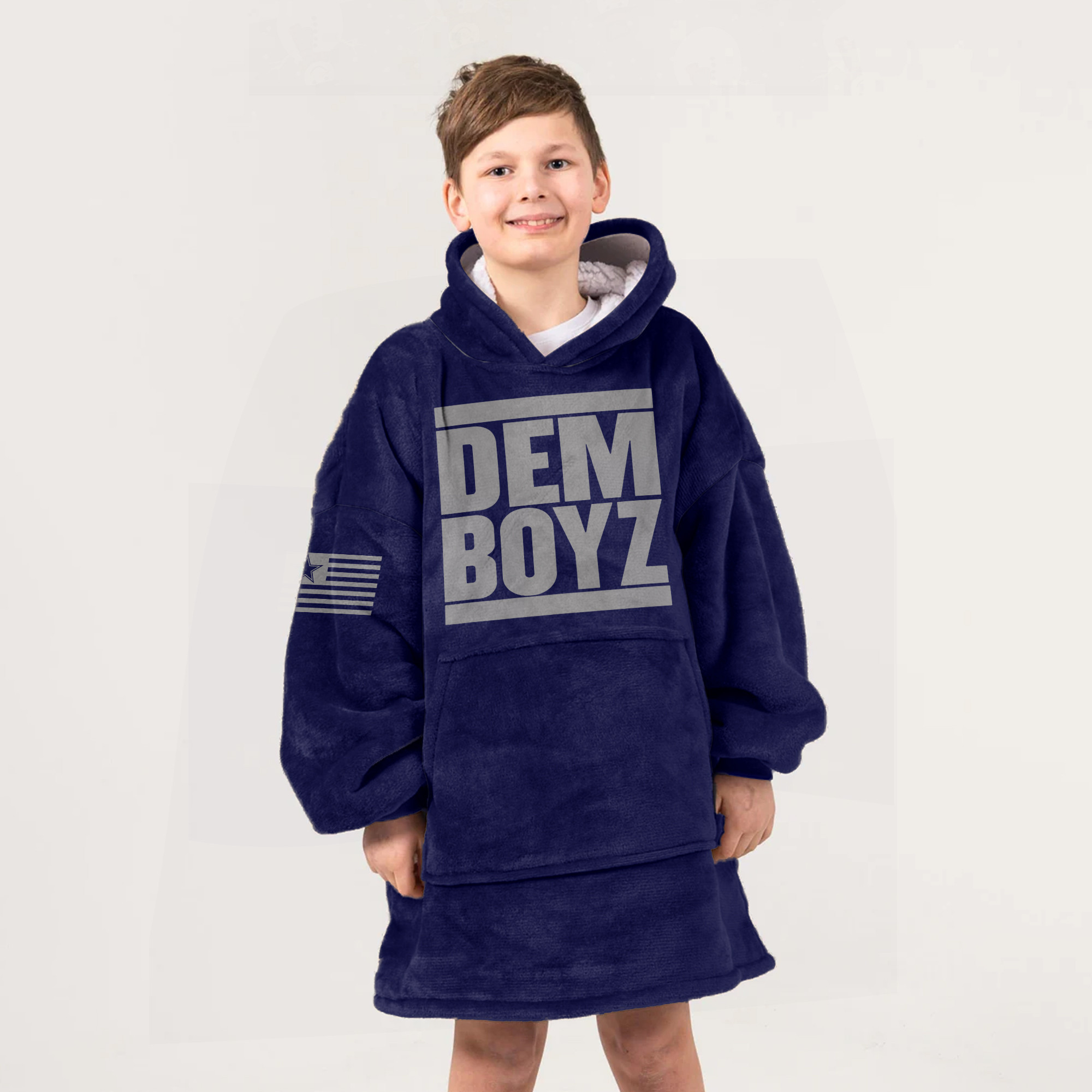 Adult Dallas Football Unisex Blanket Hoodie