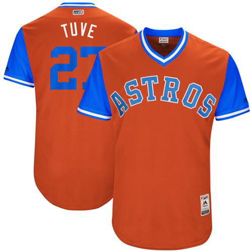 Houston Astros #27 Jose Altuve Orange