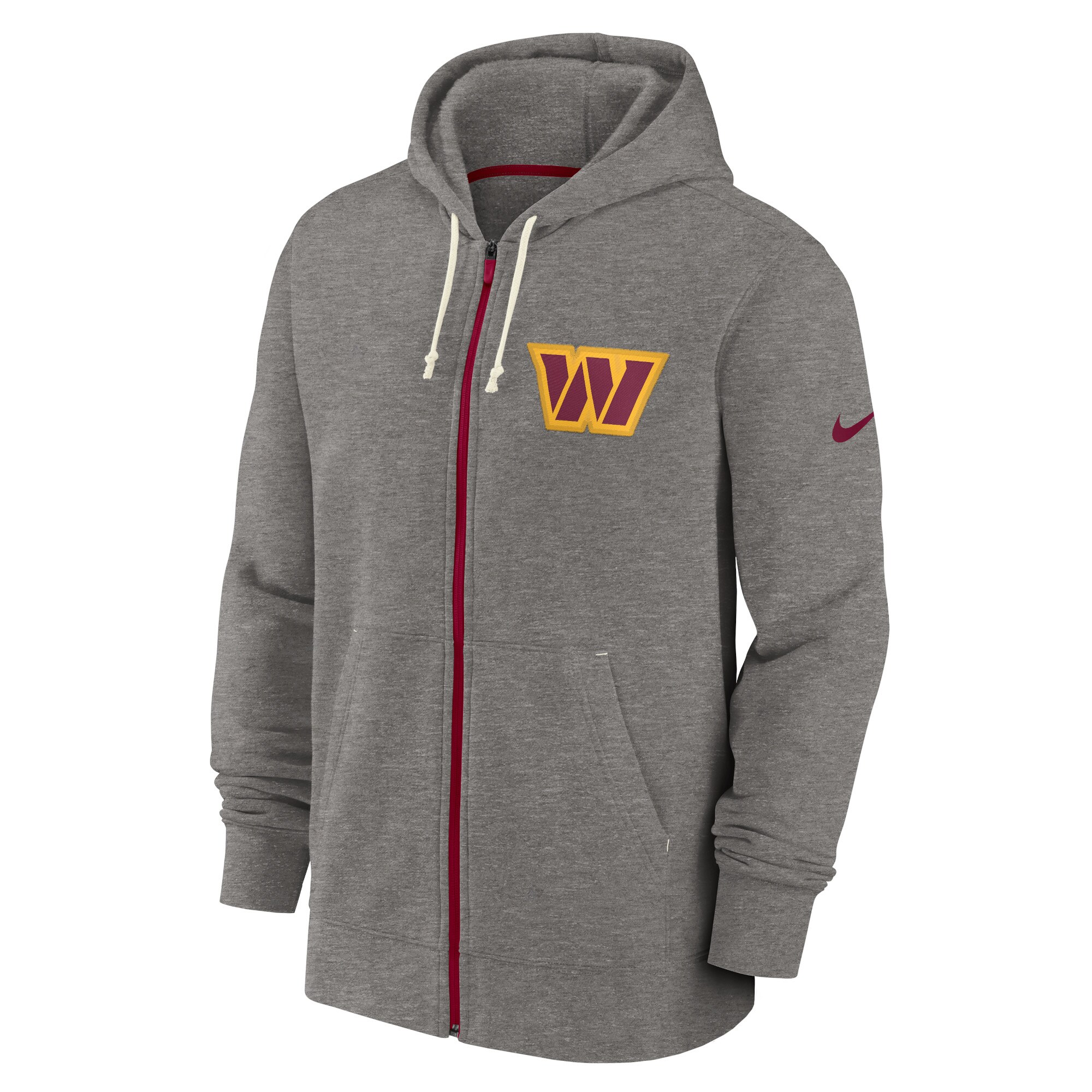 Washington Commanders Historic Lifestyle Full-Zip Hoodie - Heather Charcoal