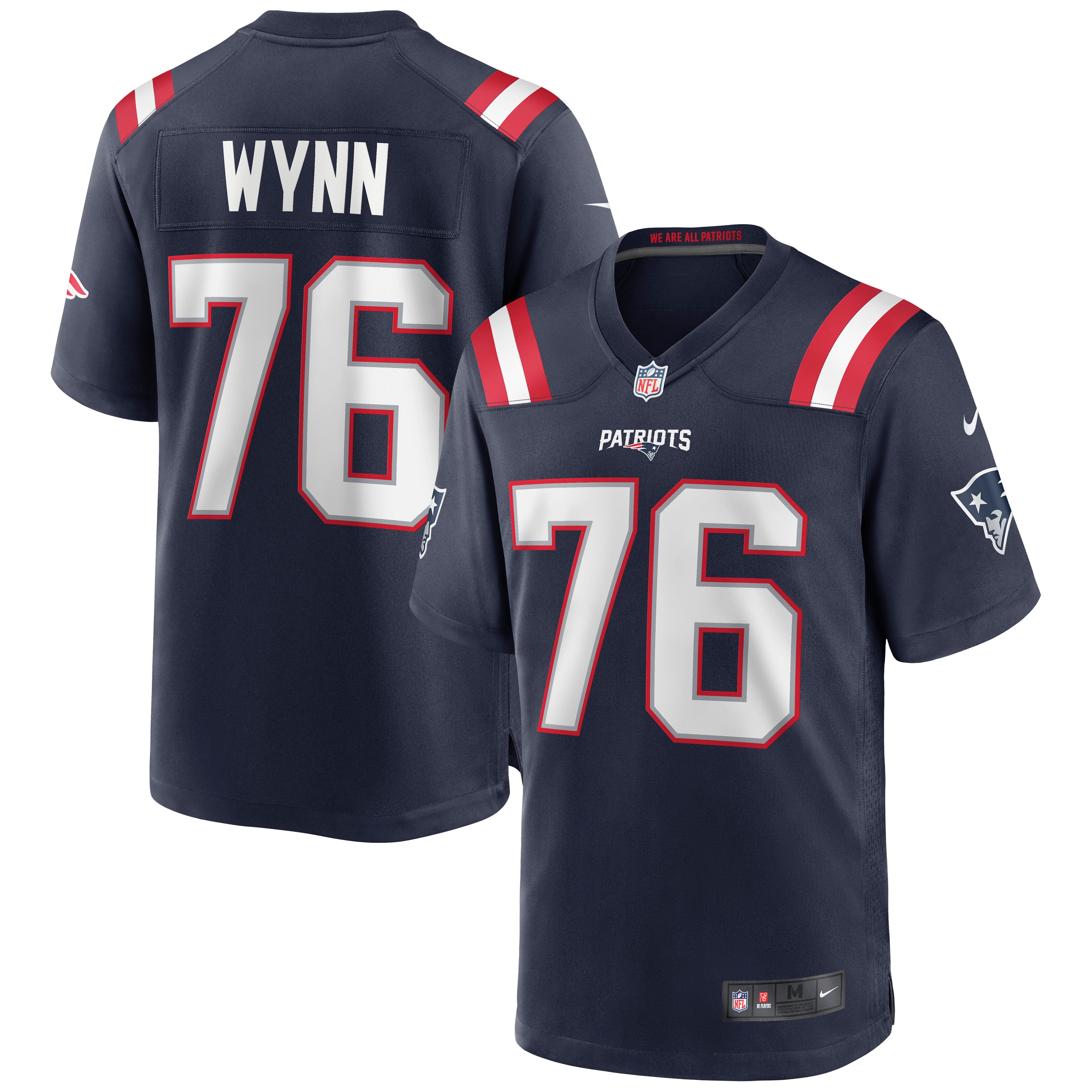 Isaiah Wynn New England Patriots  Game Jersey - Navy