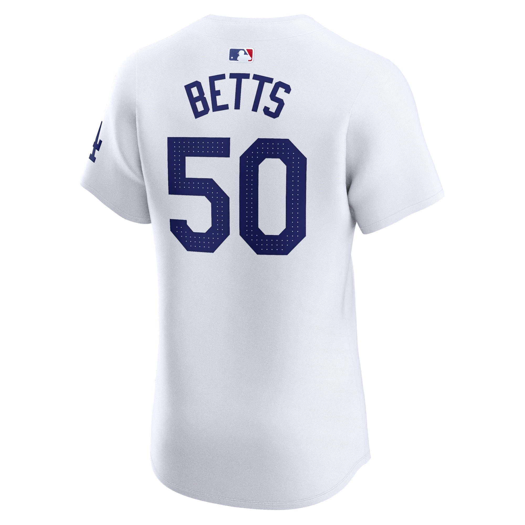 Men's Los Angeles Dodgers Mookie Betts  White Home Elite Jersey