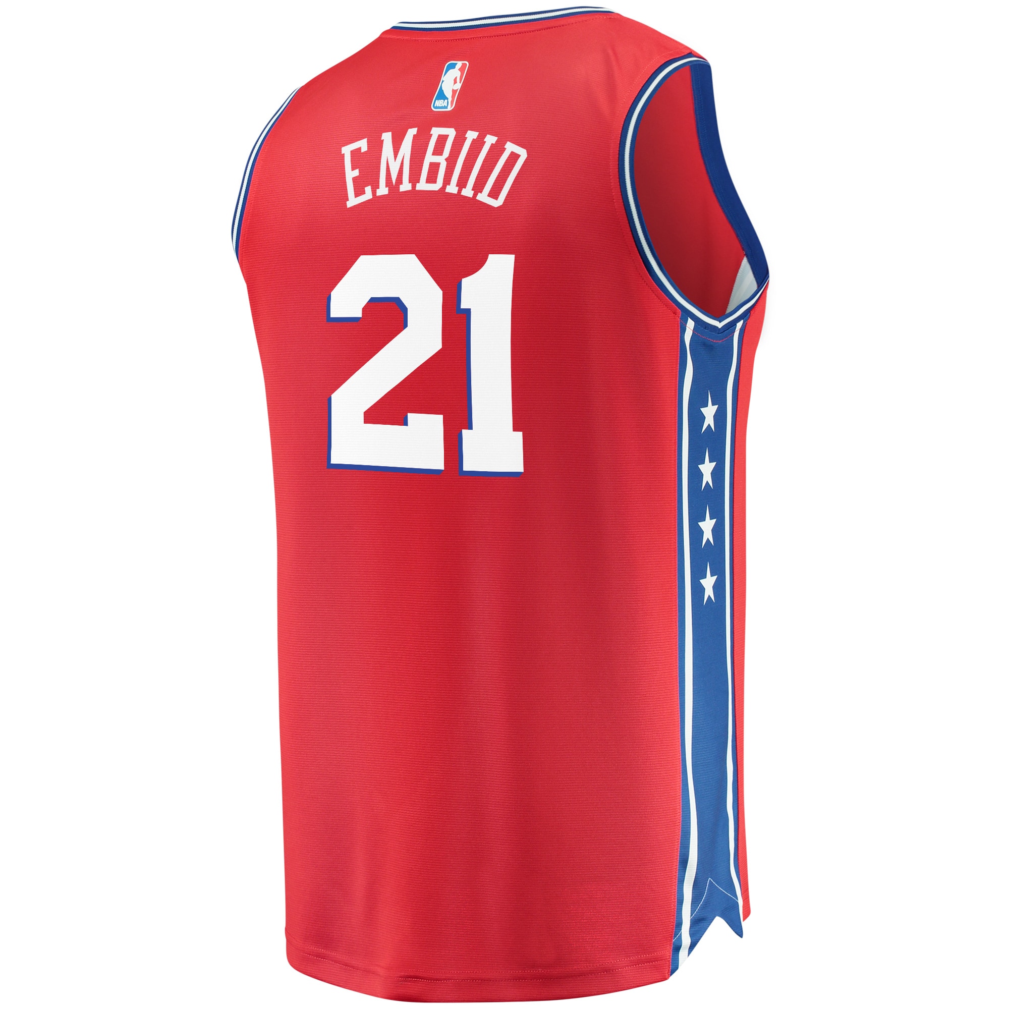 Joel Embiid Philadelphia 76ers  Youth 2019/20 Fast Break Replica Player Team Jersey - Statement Edition - Red
