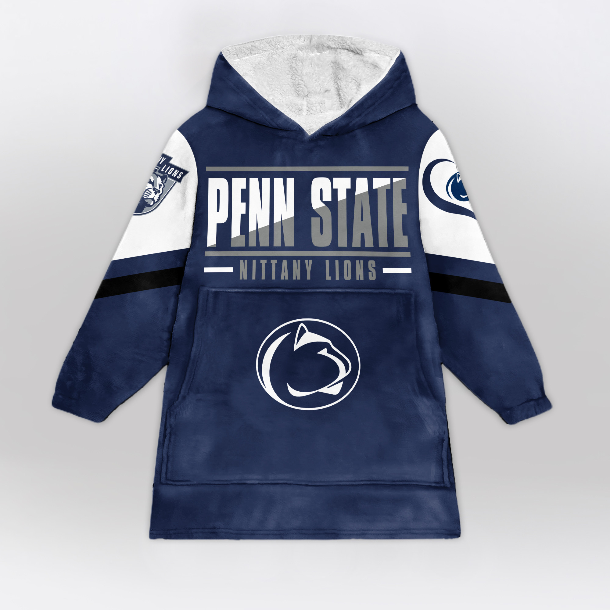 Adult Penn State Football Unisex Blanket Hoodie