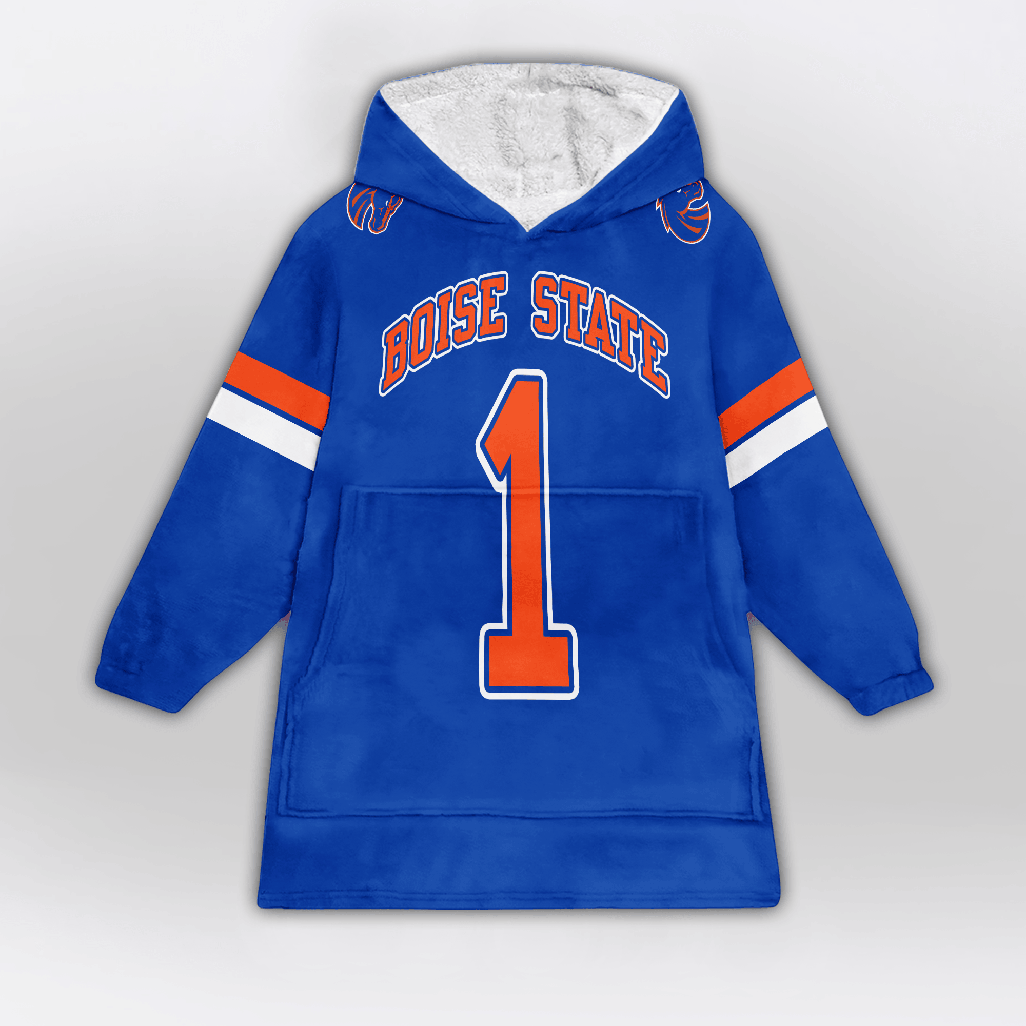 Kid #1 Boise State Football Unisex Blanket Hoodie