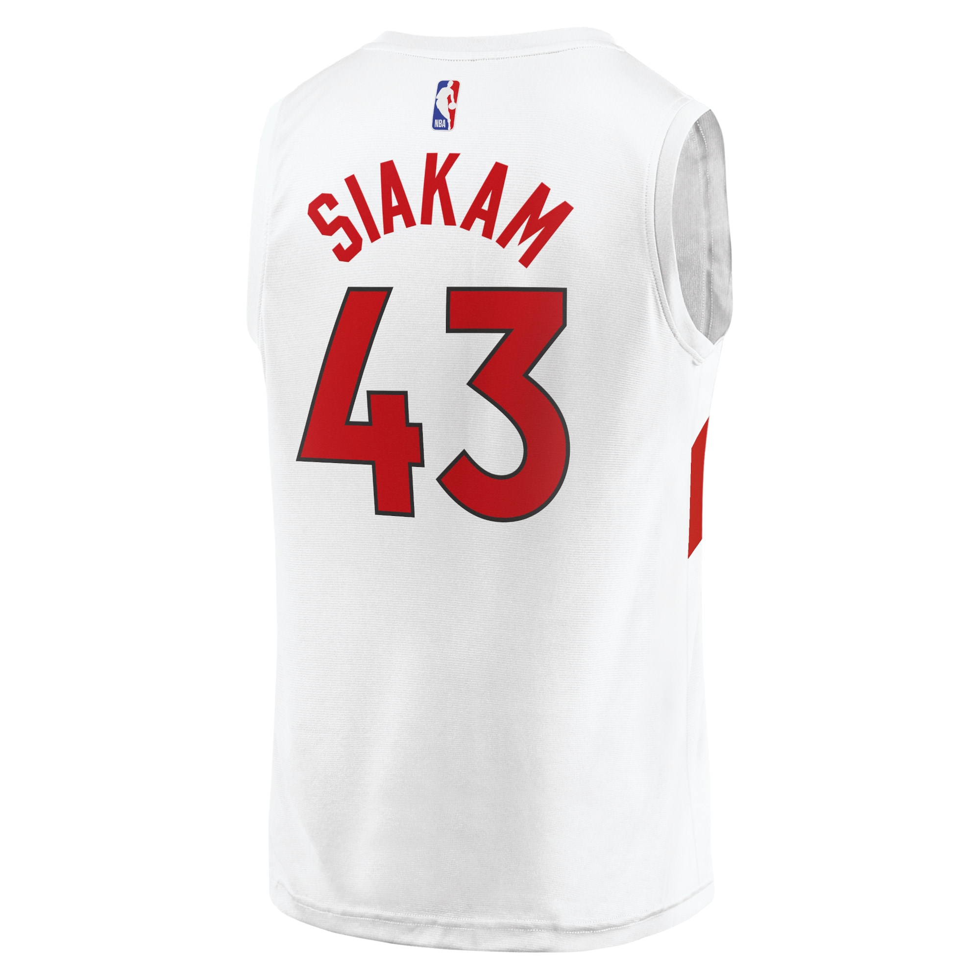 Pascal Siakam Toronto Raptors  Youth 2020/21 Fast Break Replica Jersey - Association Edition - White