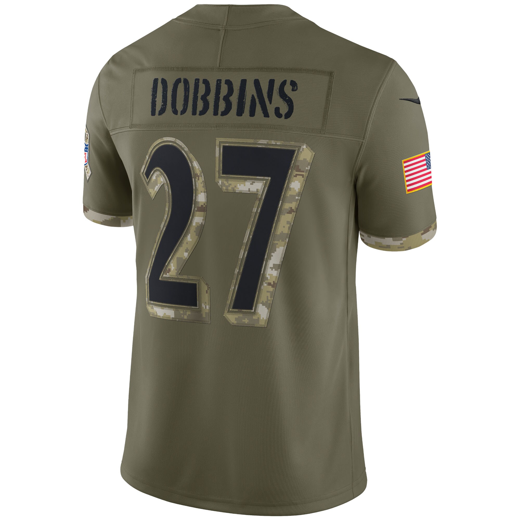 J.K. Dobbins Baltimore Ravens  2022 Salute To Service Limited Jersey - Olive