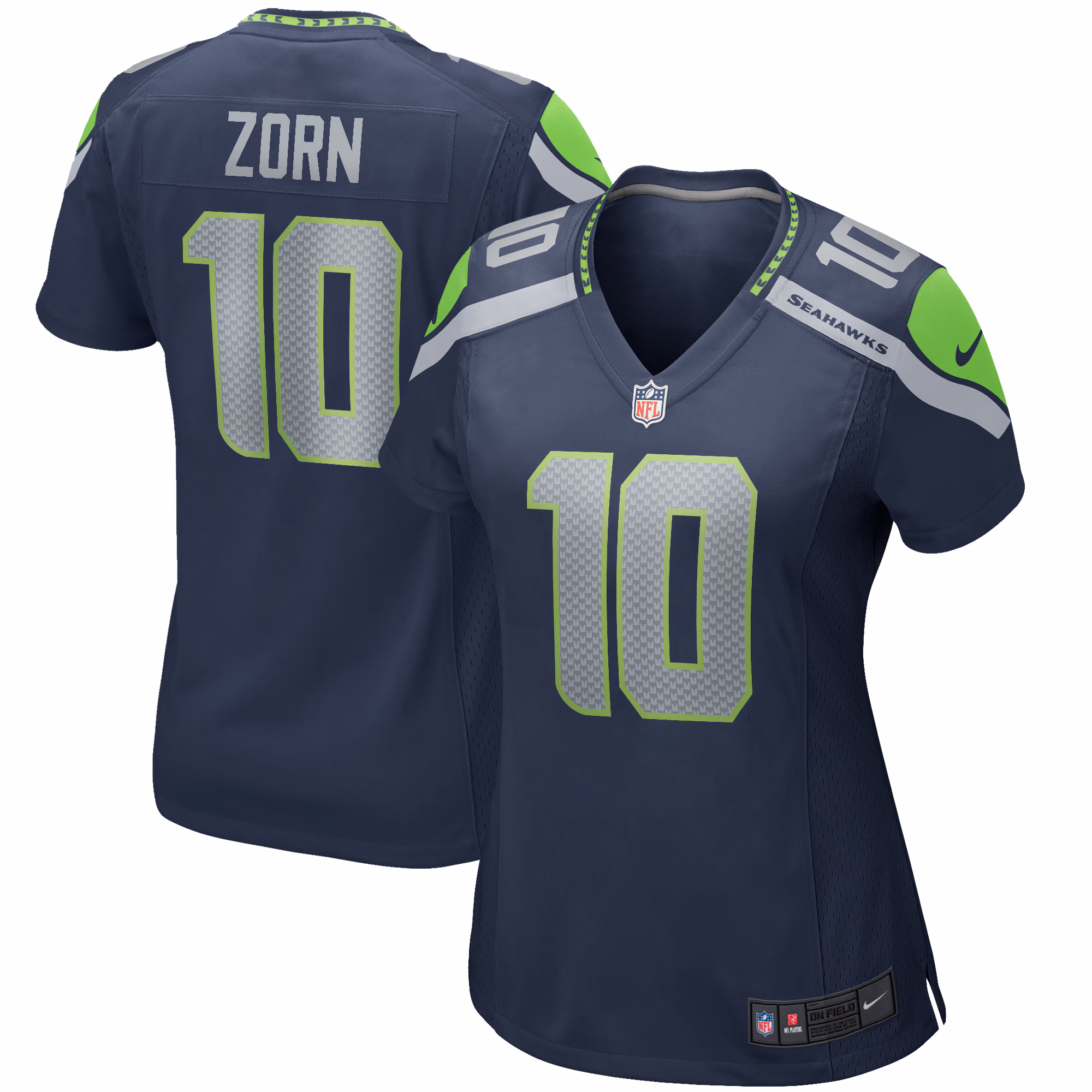 Jim Zorn Seattle Seahawks Women's Throwback Retired Player Game Jersey - Royal