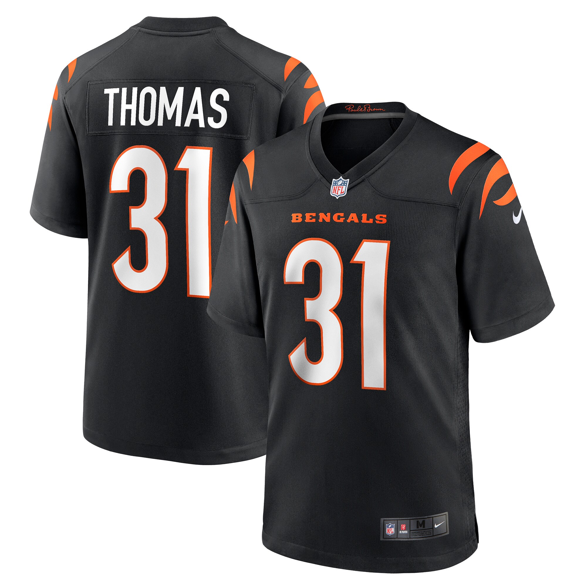 Michael Thomas Cincinnati Bengals  Game Jersey - Black