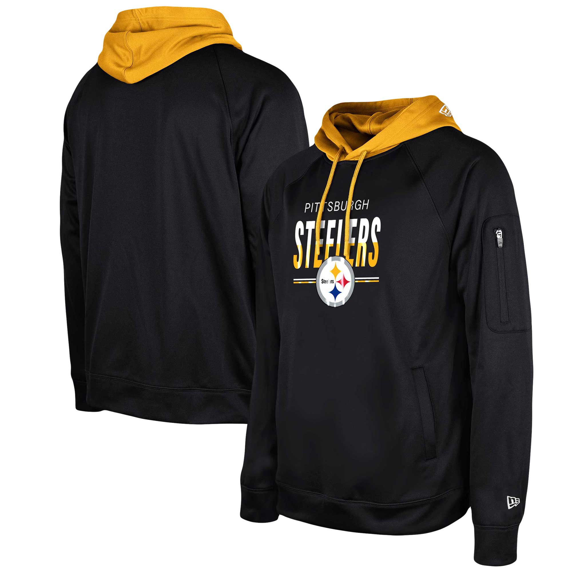 Pittsburgh Steelers  2023  Training Camp Raglan Pullover Hoodie - Black