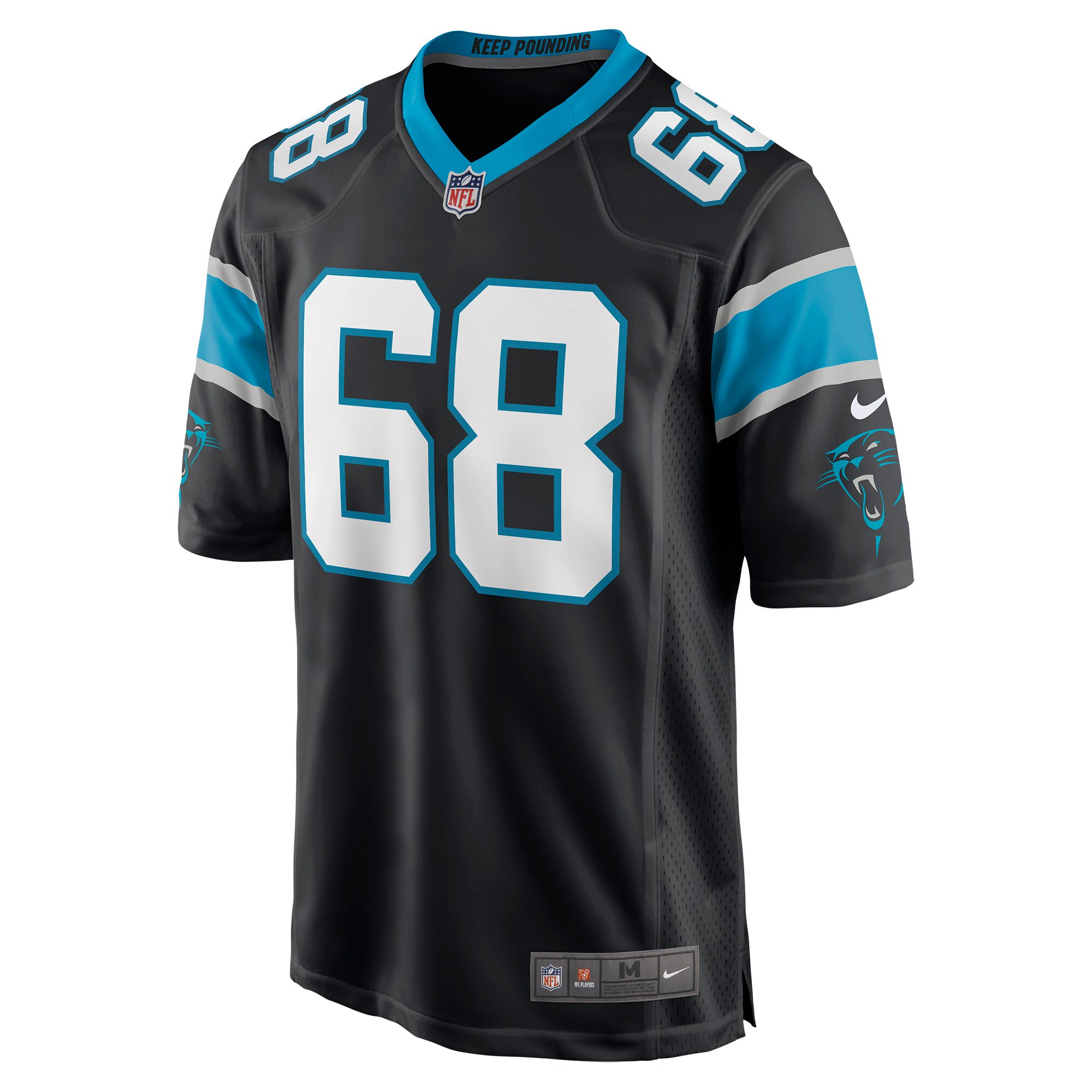 Sam Tecklenburg Carolina Panthers  Player Game Jersey - Black