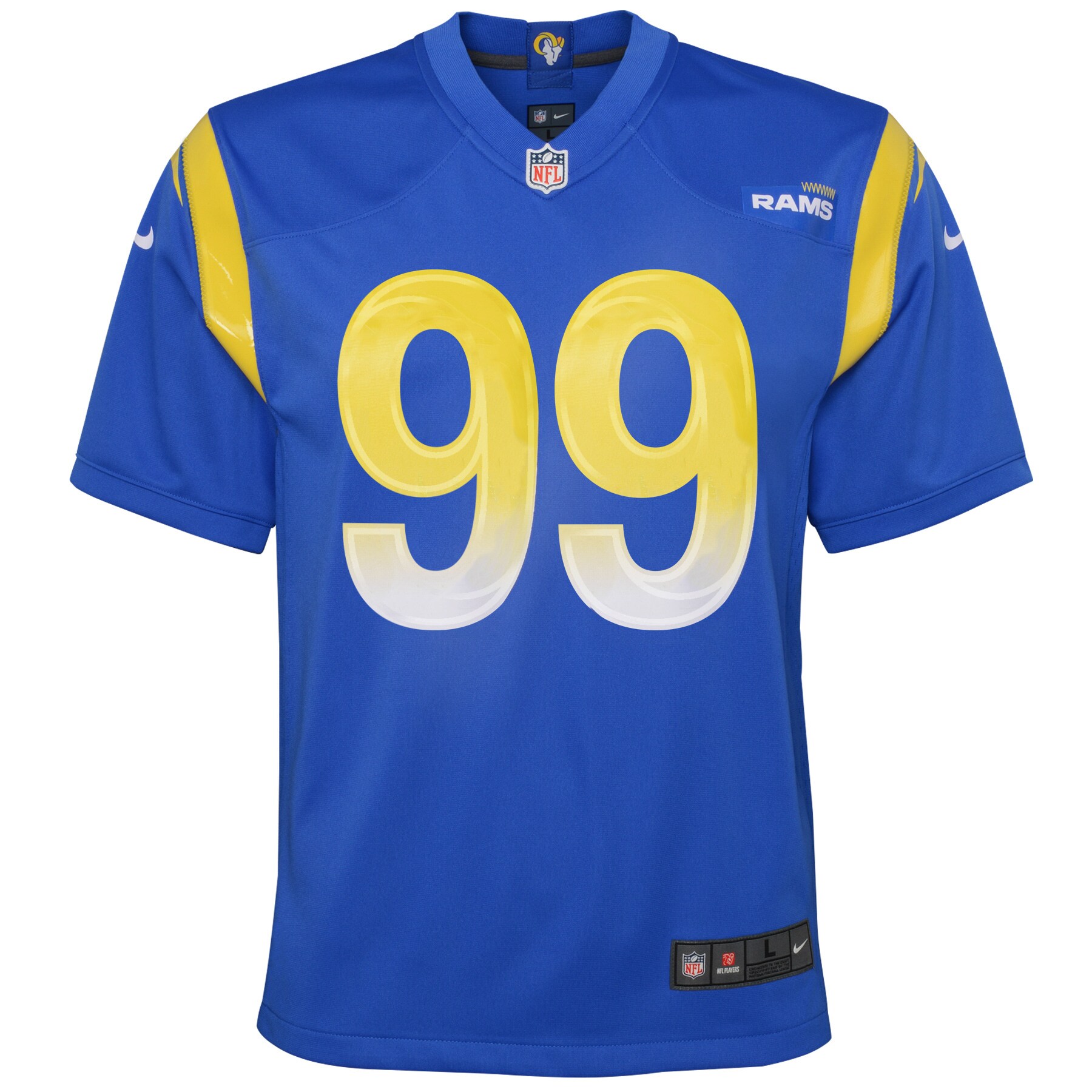Aaron Donald Los Angeles Rams Youth Game Jersey - White
