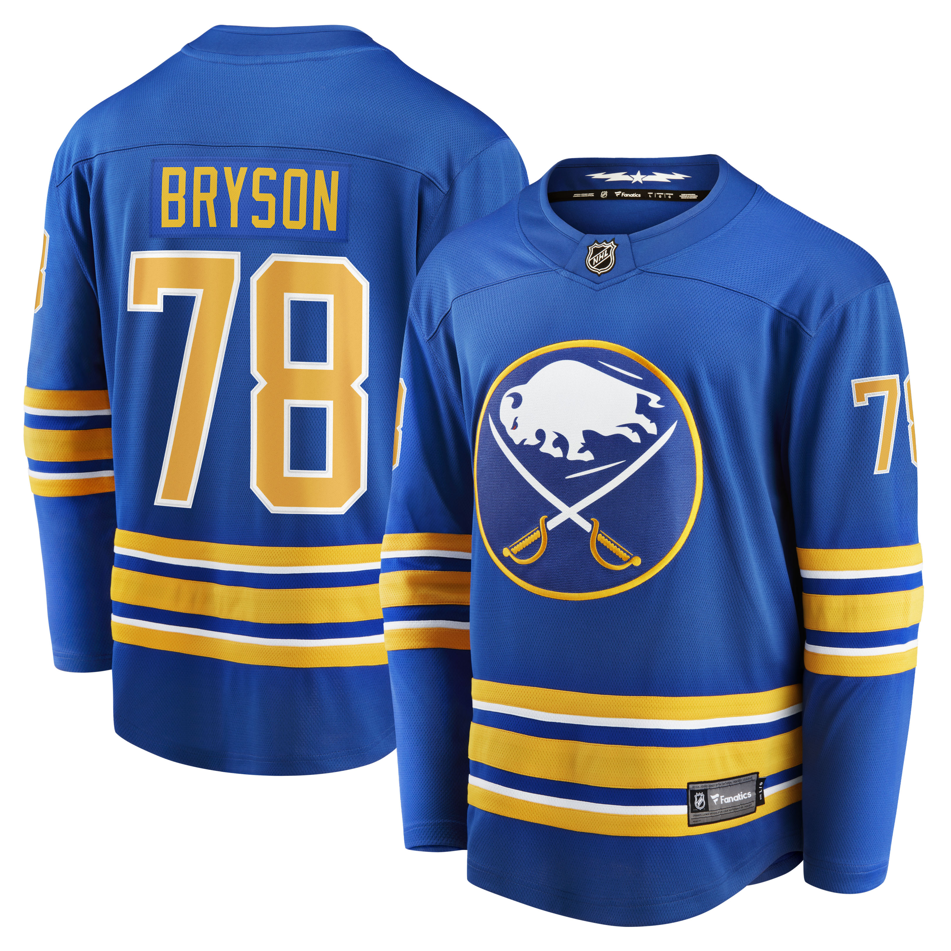 Jacob Bryson Buffalo Sabres Home Breakaway Player Jersey - Royal