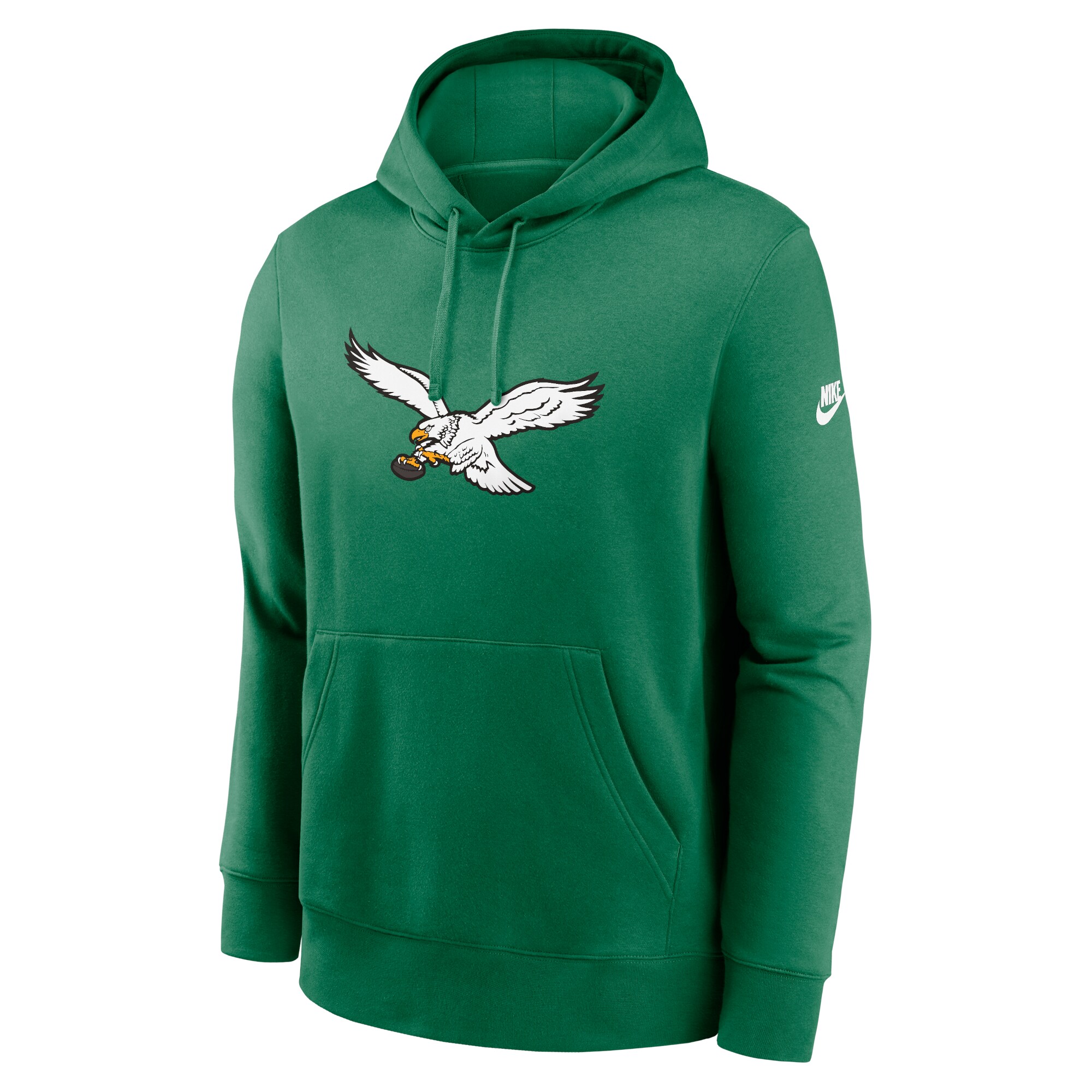 Philadelphia Eagles Rewind Club Logo Pullover Hoodie - Kelly Green