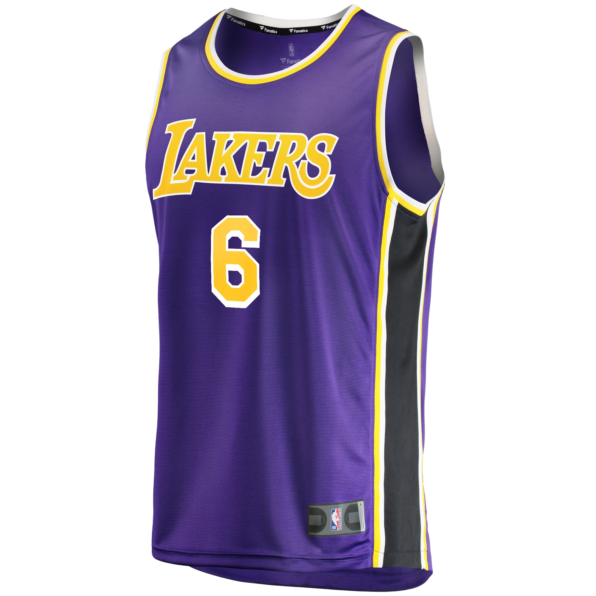 LeBron James Los Angeles Lakers  2021/22 #6 Fast Break Replica Player Jersey Purple - Statement Edition