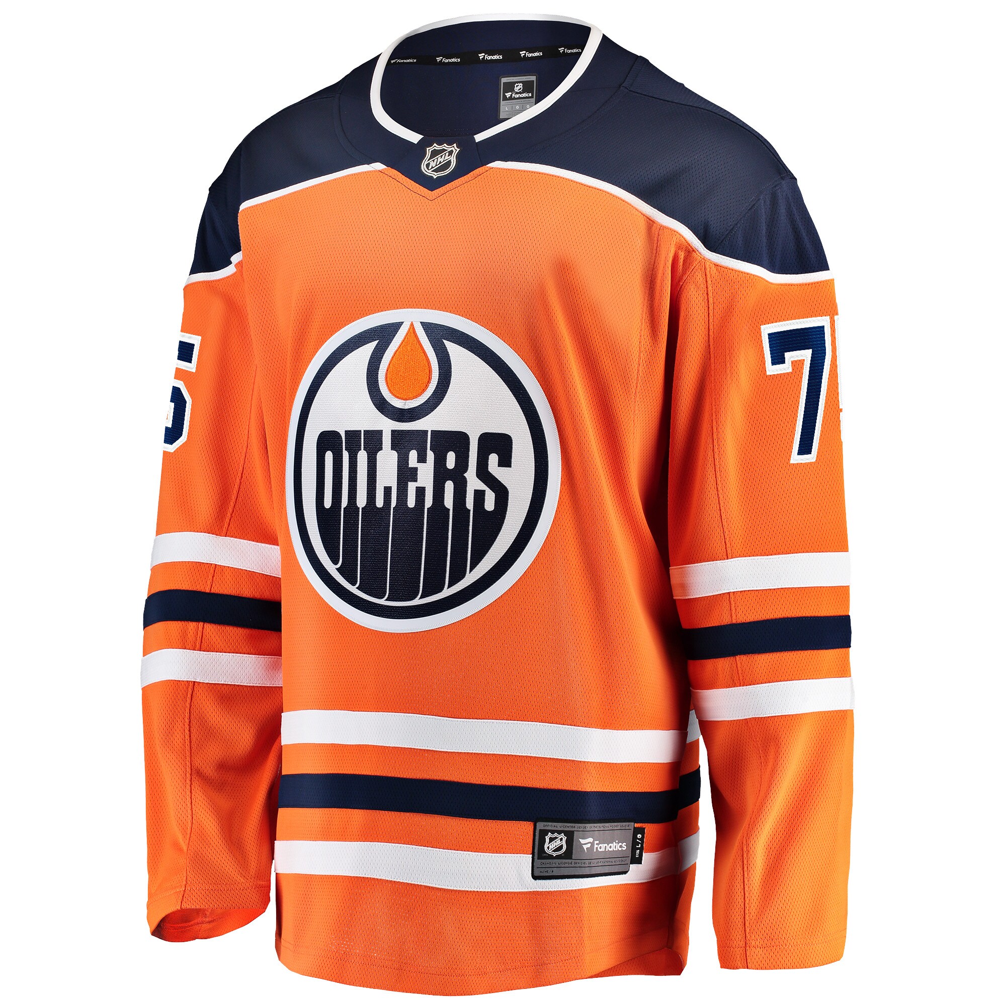 Evan Bouchard Edmonton Oilers Home Breakaway Player Jersey - Orange