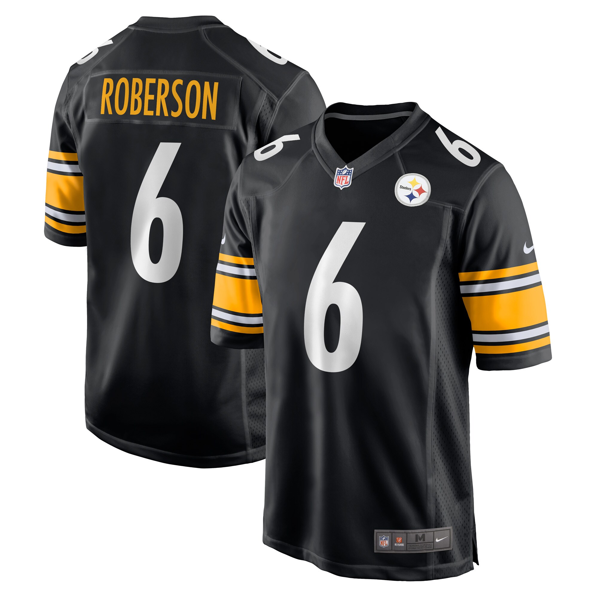 Jaquarii Roberson Pittsburgh Steelers  Game Player Jersey - Black