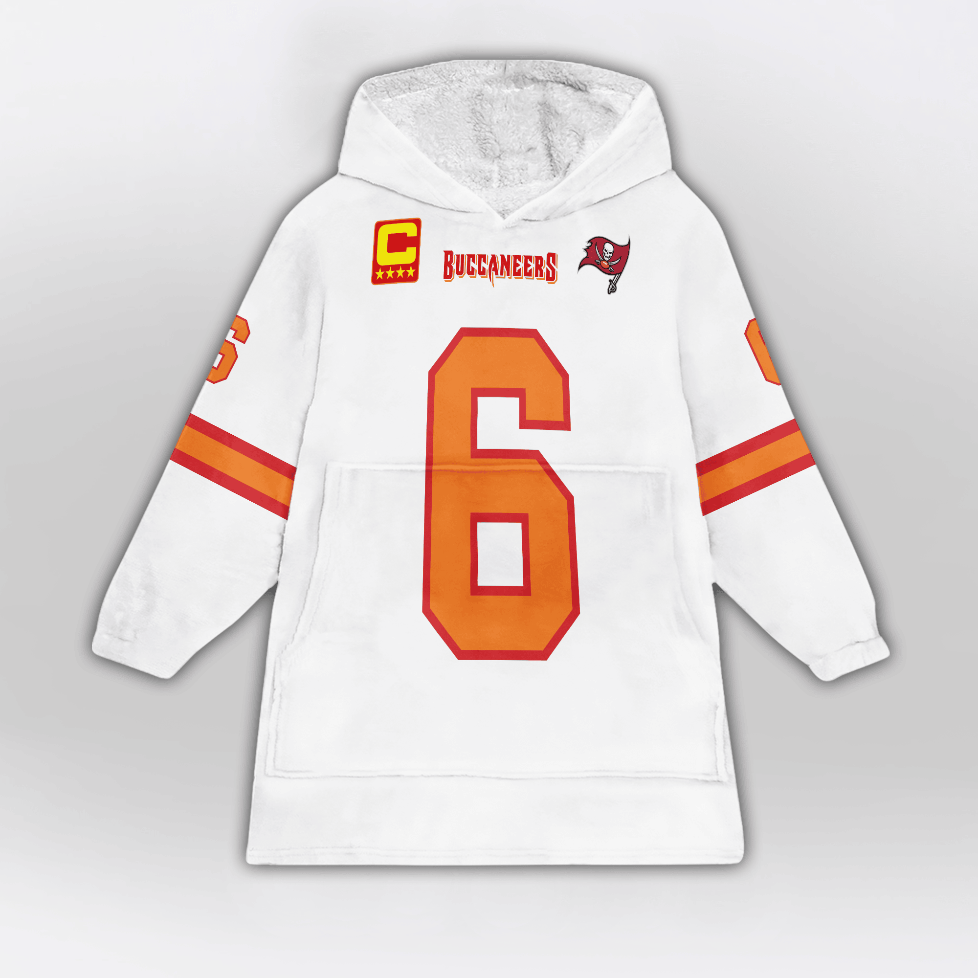 Kid B.M 6 Captain Tampa Bay Football Unisex Blanket Hoodie