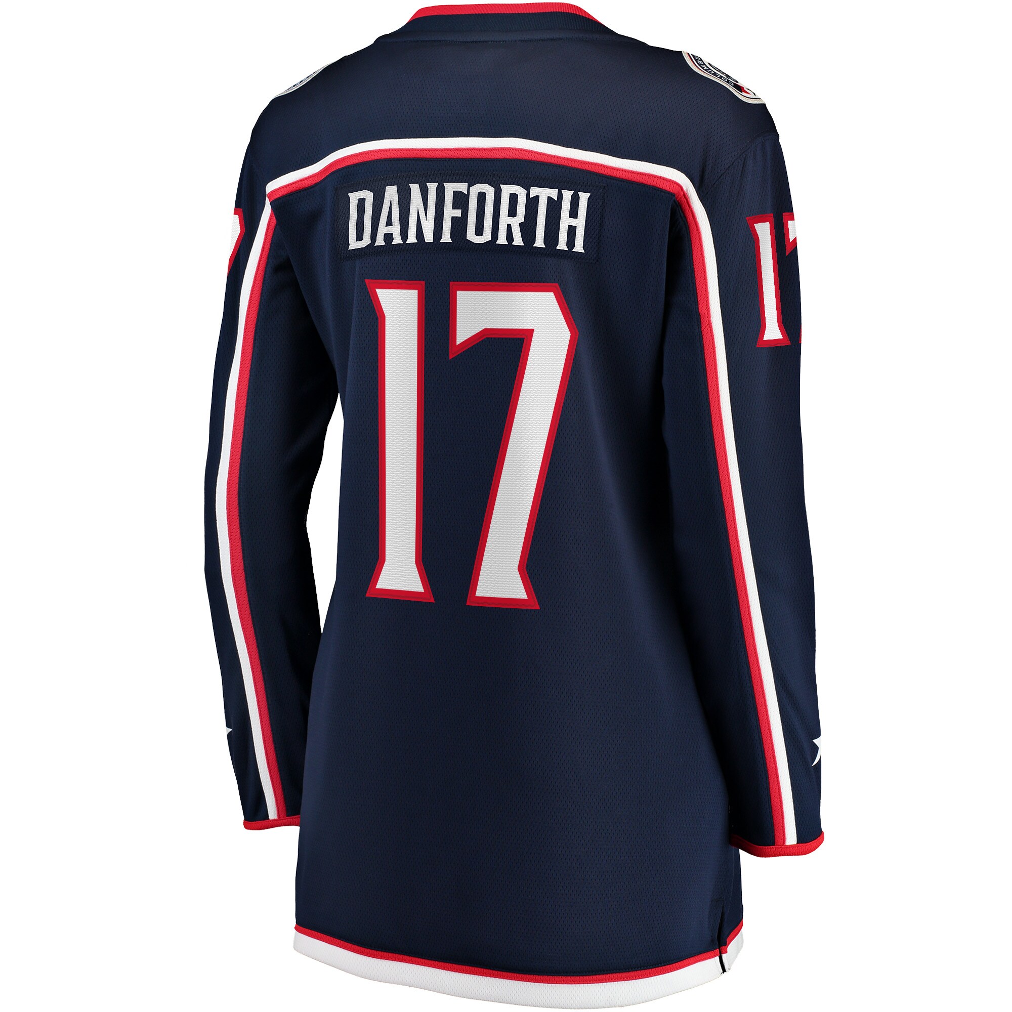 Justin Danforth Columbus Blue Jackets Women's Home Breakaway Player Jersey - Navy
