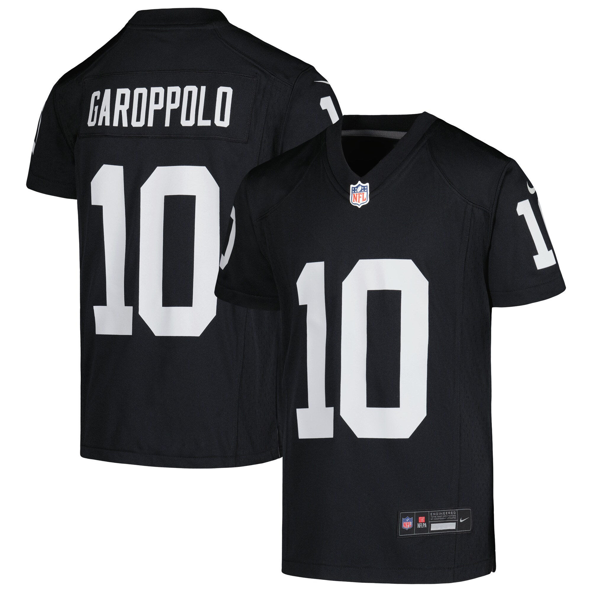 Jimmy Garoppolo Las Vegas Raiders  Youth Game Jersey - Black