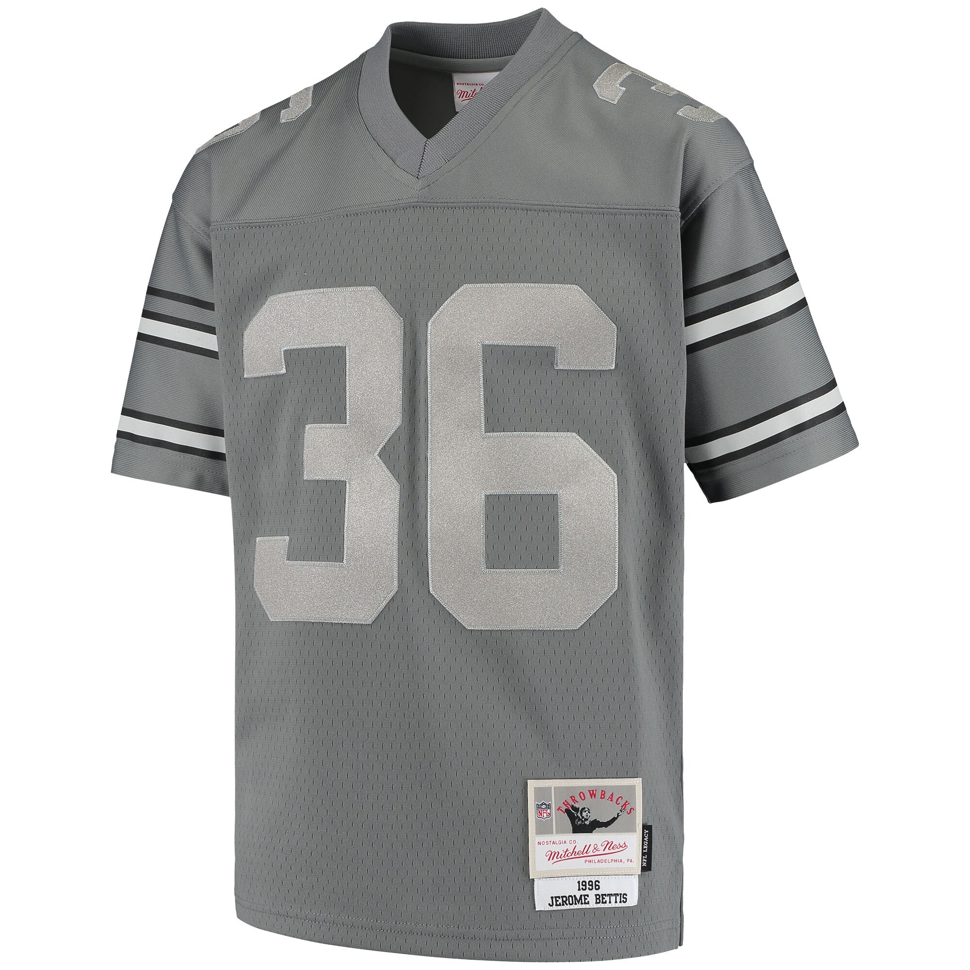 Jerome Bettis Pittsburgh Steelers Youth 1996 Retired Player Metal Replica Jersey - Charcoal