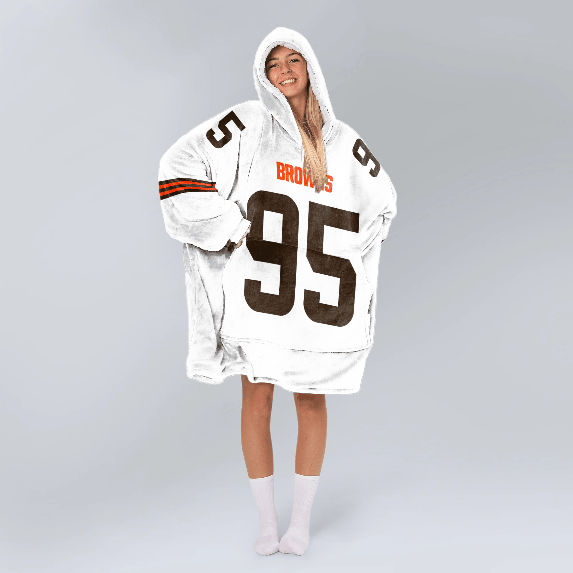 Adult M.G 95 Cleveland Football Unisex Blanket Hoodie